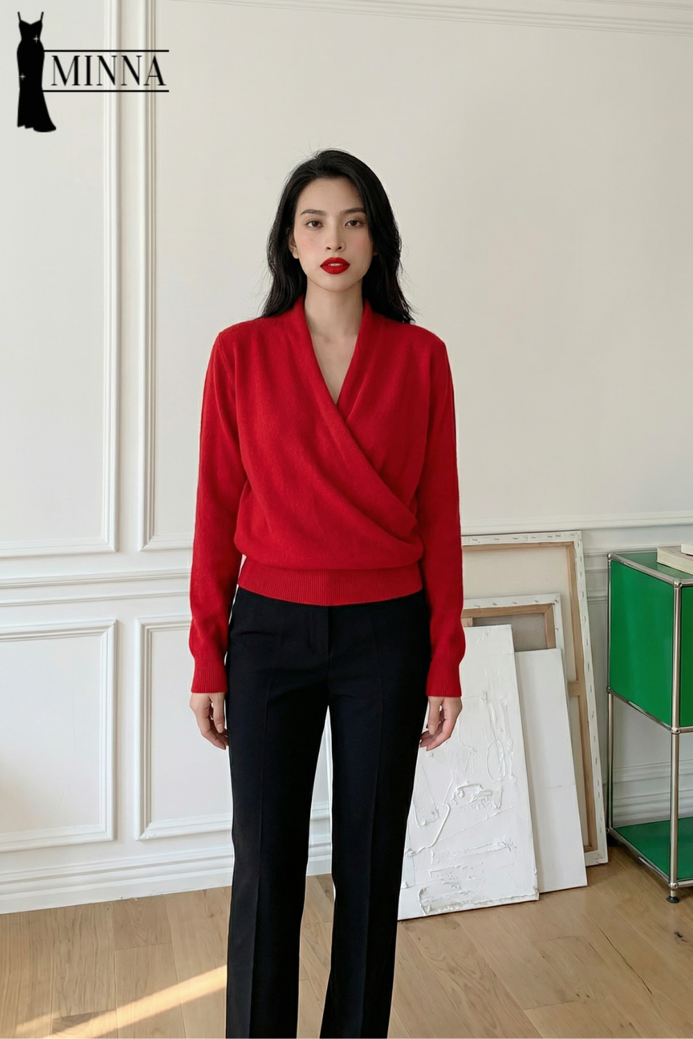 MA020 - ✨ Scarlet Muse Wrap Knit ✨