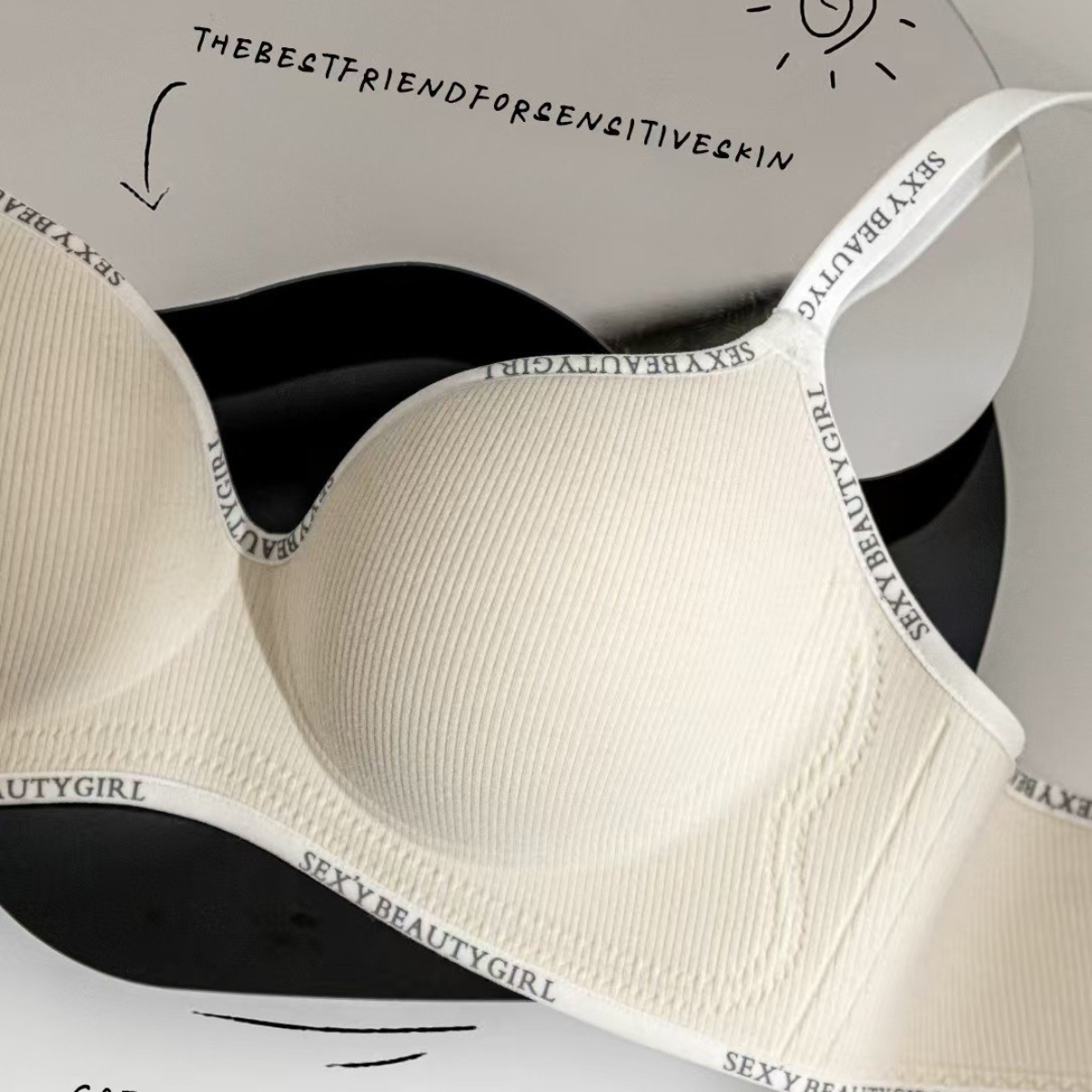 [Mã B55] Áo Lót Cotton Nữ  Mút Dày 5cm Nâng Vòng 1 Không Gọng Áo Bra Chất Cotton Không Gọng Có Mút Dày Đệm Tròn Gom Quả Chống Xệ Hạn Chế Ngấn Mỡ Lưng -- Vikam_thumbnail_9