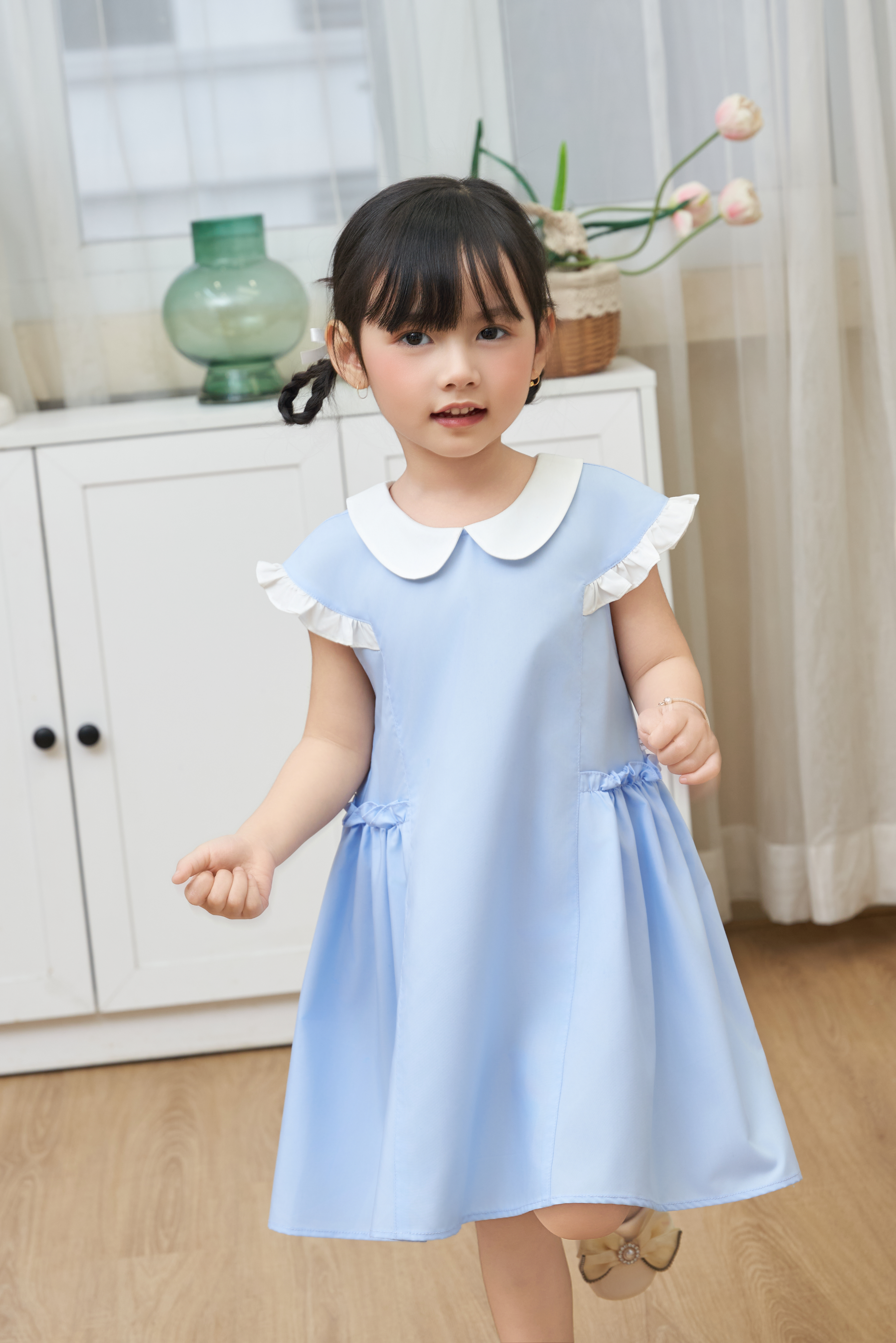 Váy cổ sen vai chờm phối bèo_thumbnail_2