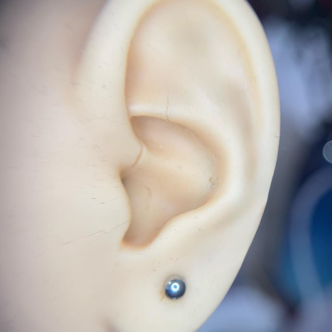 Khuyên bi cơ bản 2 đầu thép (bi 4, thân 6).