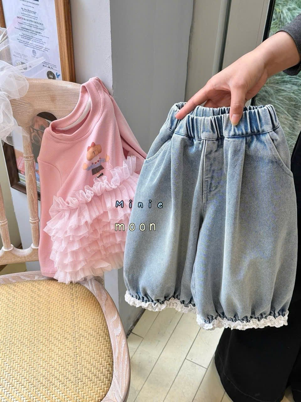 (E75) Quần bò mềm bo gấu MNM