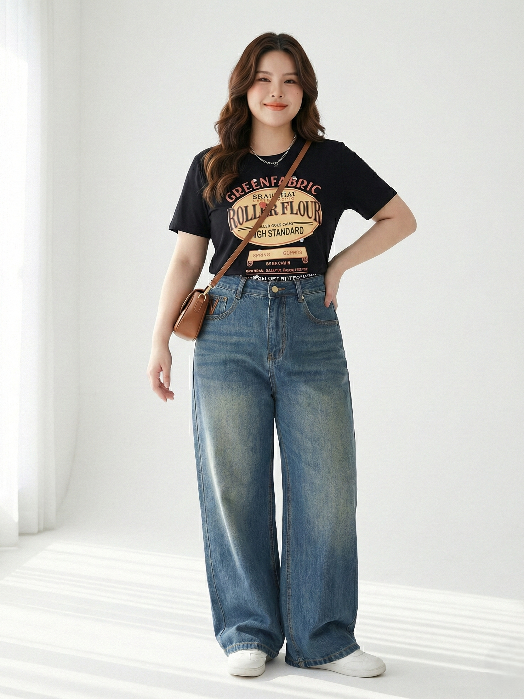 BIGSIZE-Áo thun in chữ T- AT9062