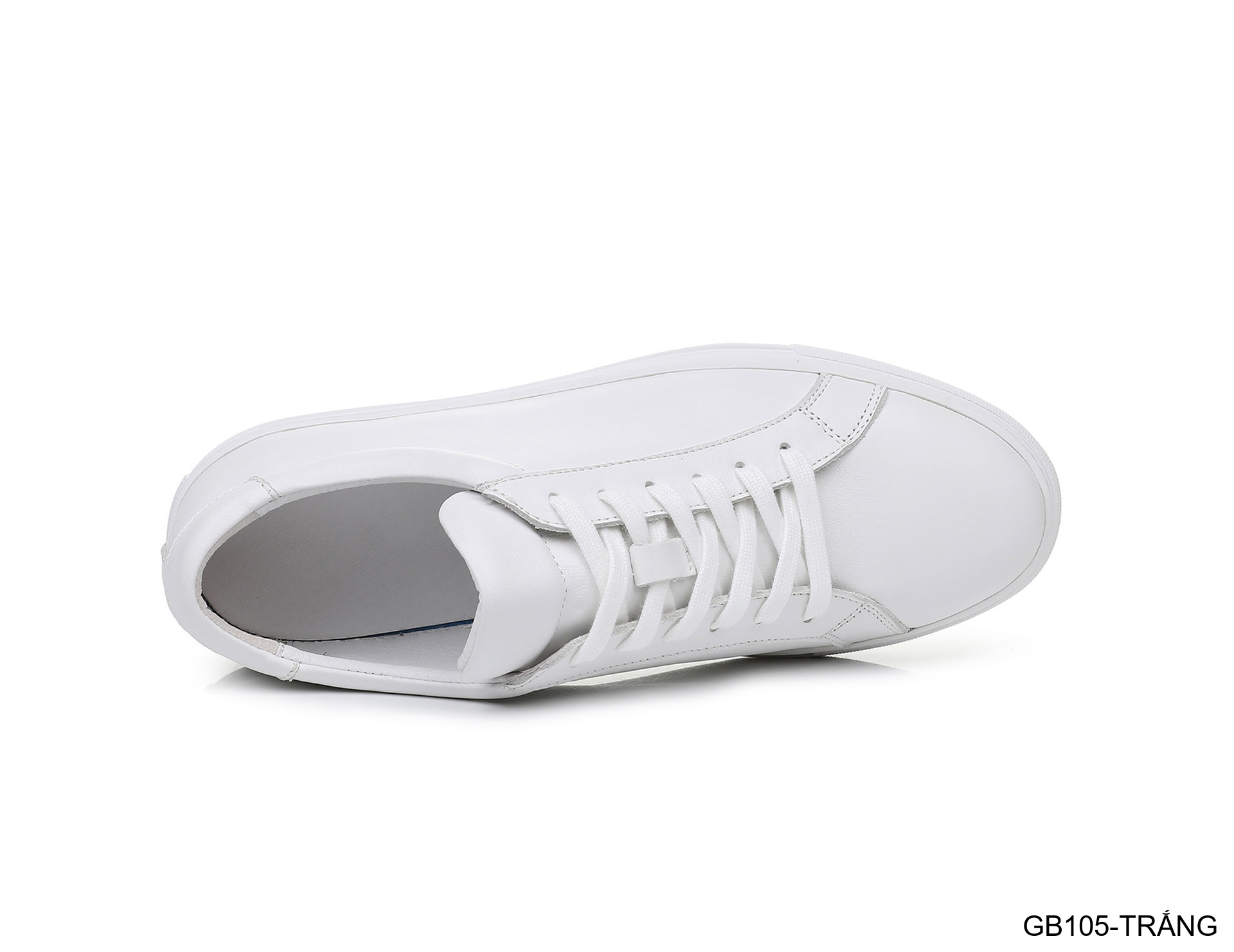 GB105 - Giày Sneaker Nam Da Bò Thiết Kế Đơn Giản, Đế Cao Su Bền, Màu Trắng Đen_thumbnail_9