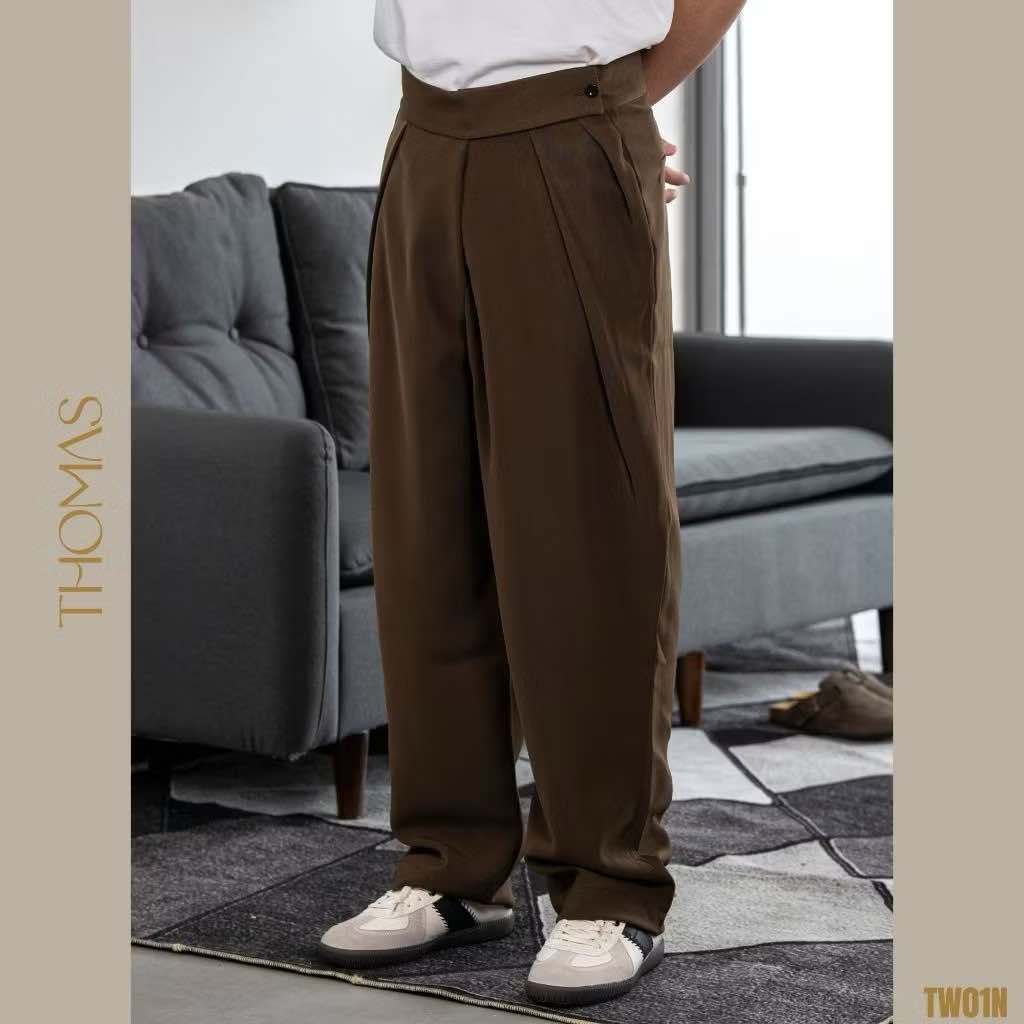 Quần Dài Diego Vải Thái Form Semi-Wide Leg_thumbnail_3