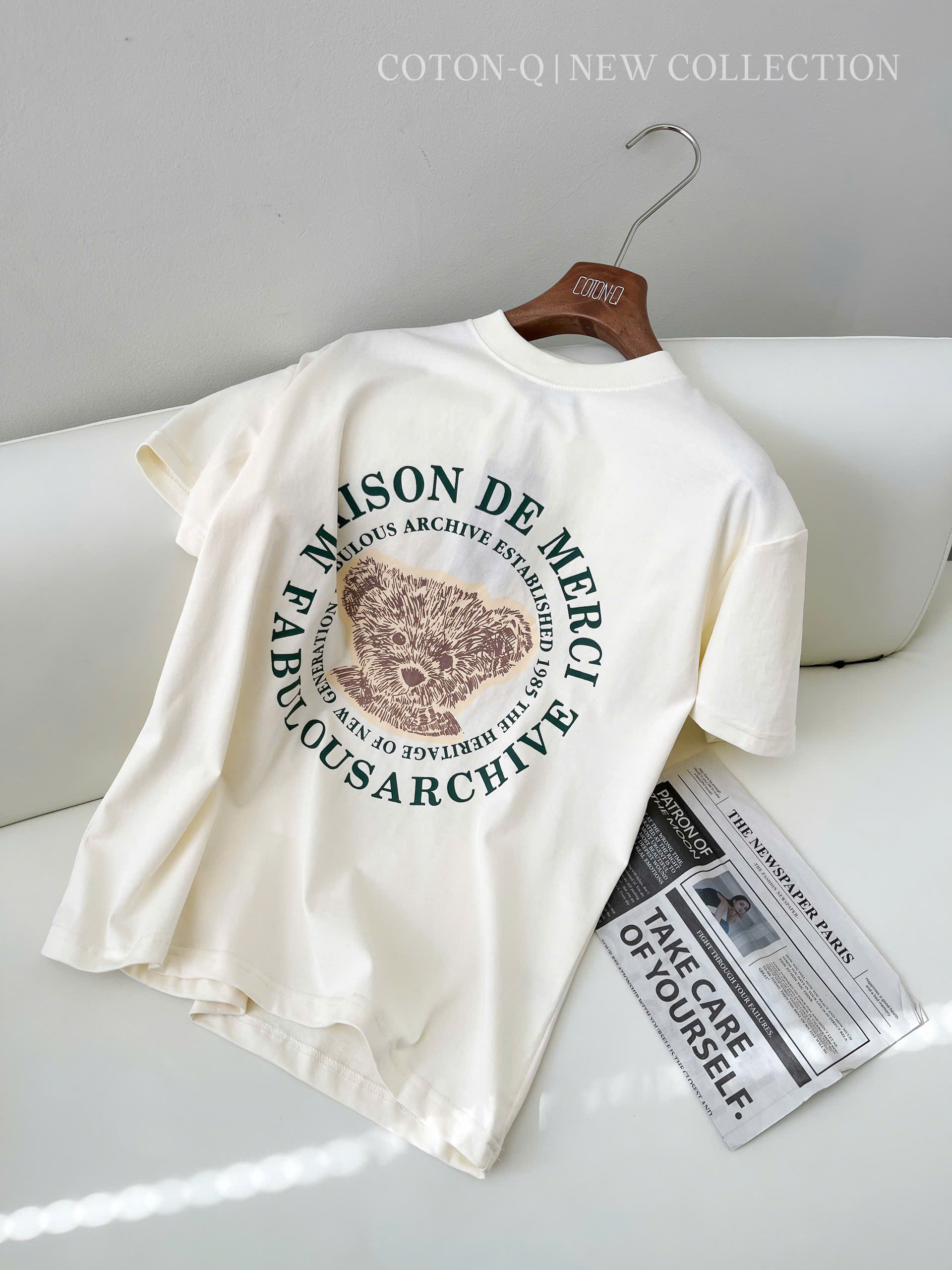 Áo thun kem in gấu_thumbnail_0