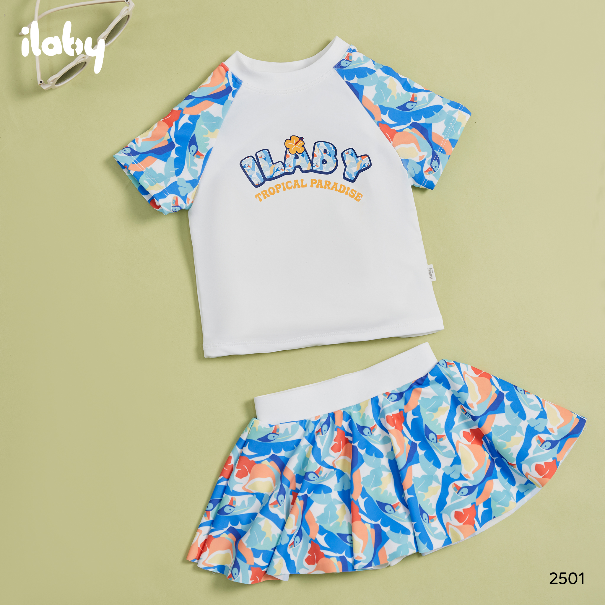 Bộ bơi quần váy xoè in hoạ tiết_thumbnail_5