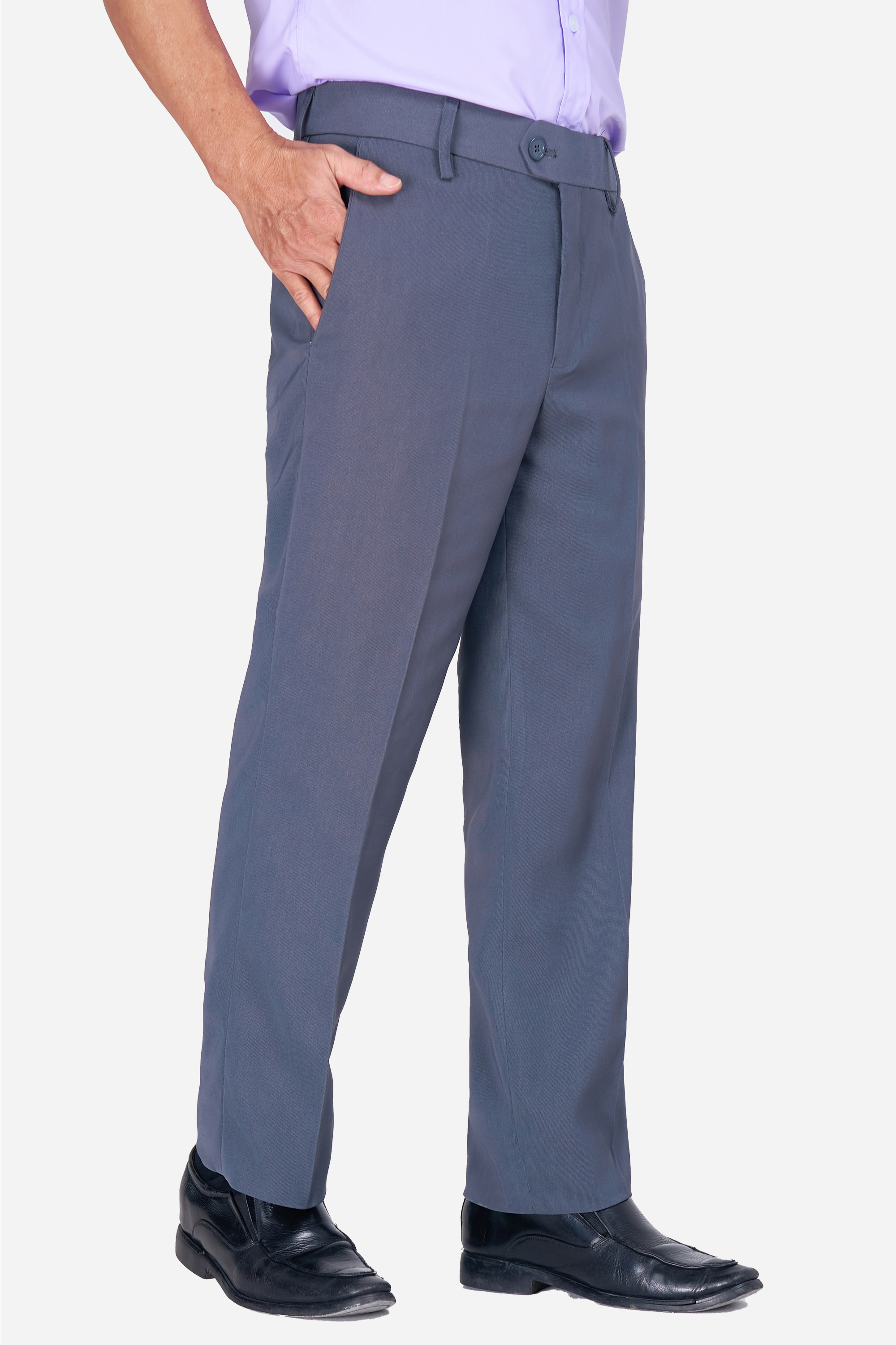 Quần Âu 0 Li Nam Trung Niên ANCHI Chất Liệu Vải Tăm Phom Suông Ống Rộng Màu Ghi Nhạt_thumbnail_25