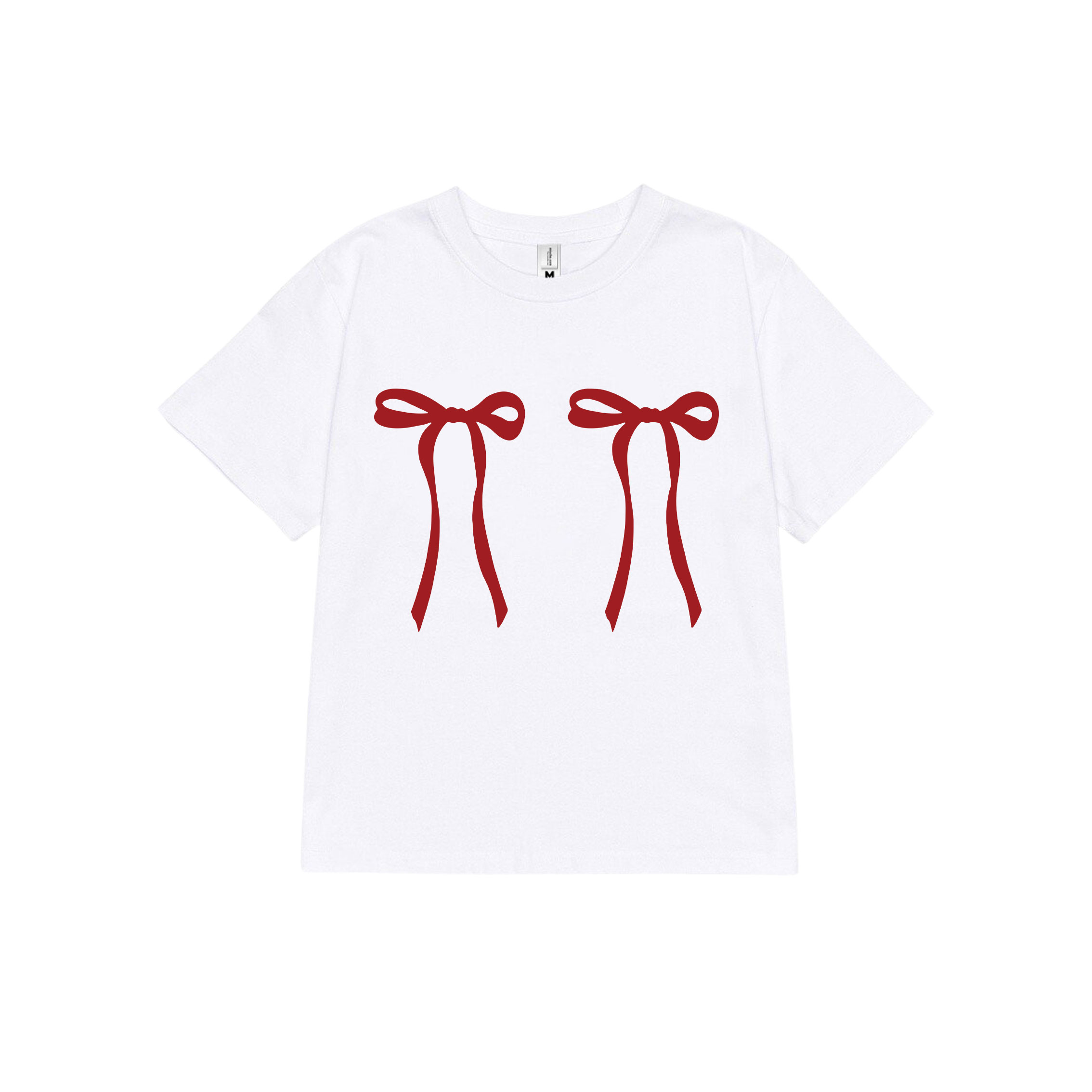 Áo thun baby tee form ôm xinh xắn hình nơ ABD1054 Miucho tay ngắn Cổ tròn hotrend in artwork_thumbnail_11