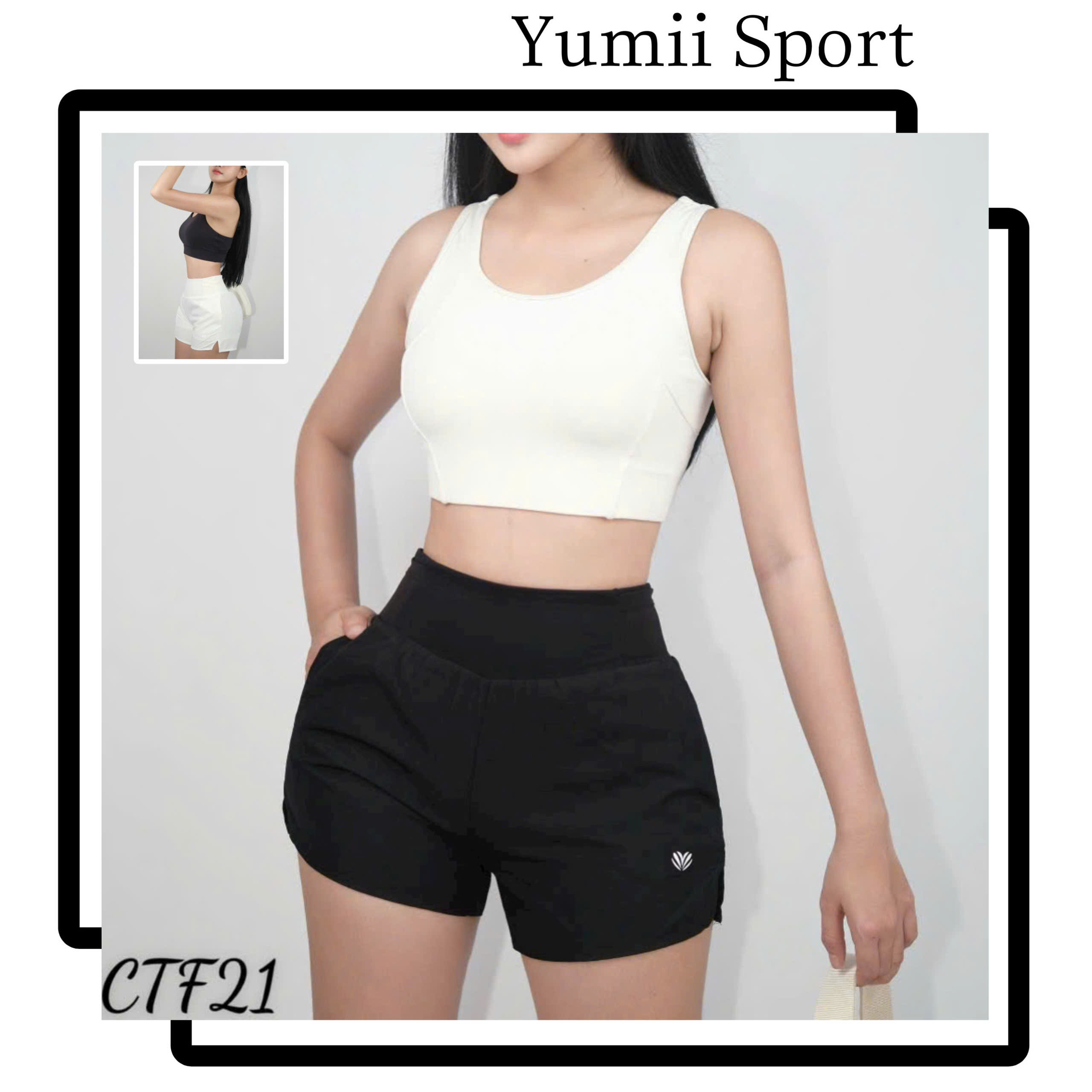 Quần Đùi Thể Thao Dáng Boxer 2 Lớp, Xẻ Tà 2 Bên_thumbnail_3