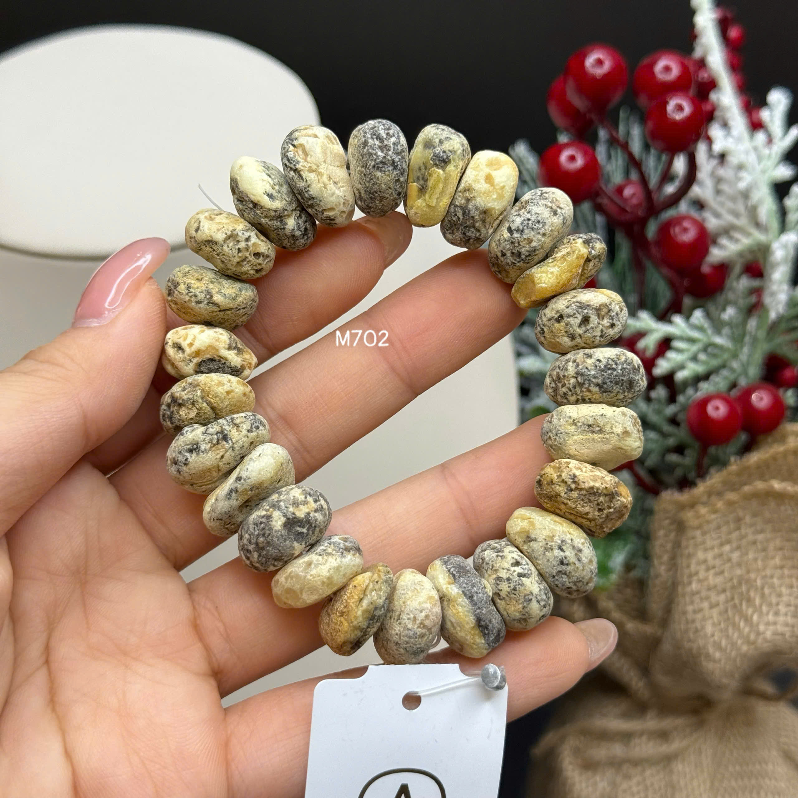 Lắc Tay Thô Mộc Sáp Bánh Xe - M702