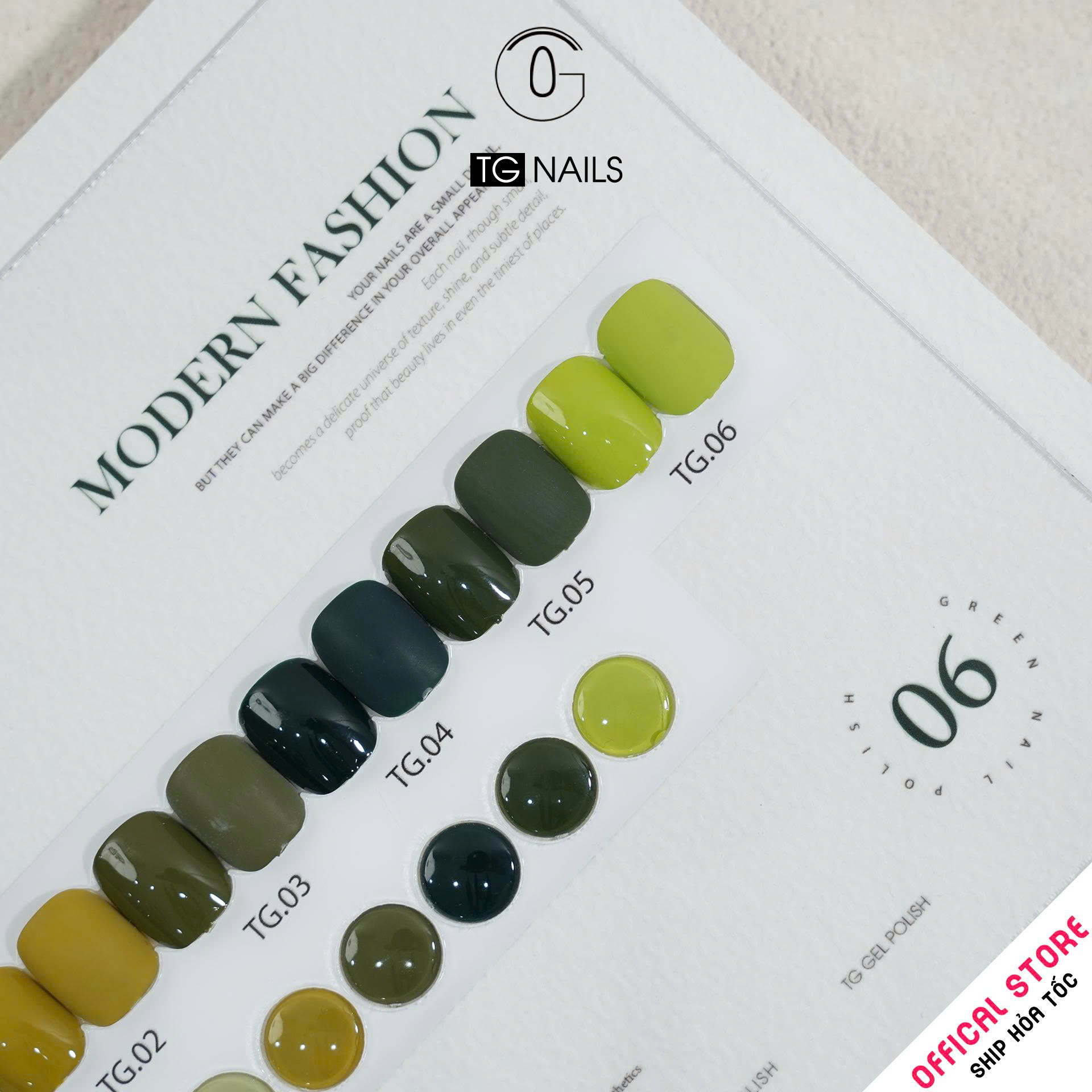 Set sơn gel 6 màu Xanh lá TG_thumbnail_8