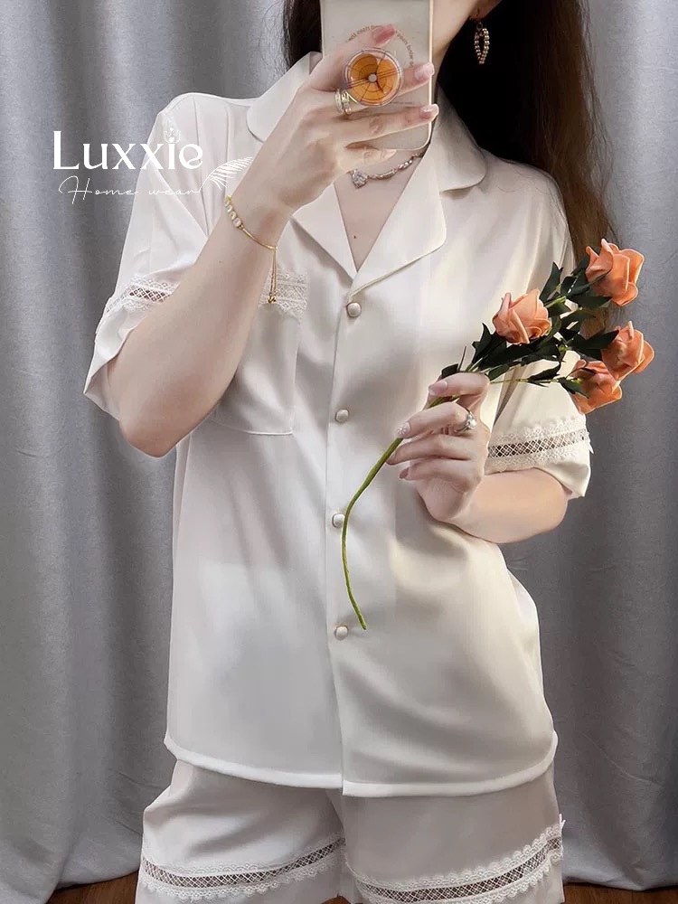 N109C Pijama lụa ngấn ren cộc đùi_thumbnail_6