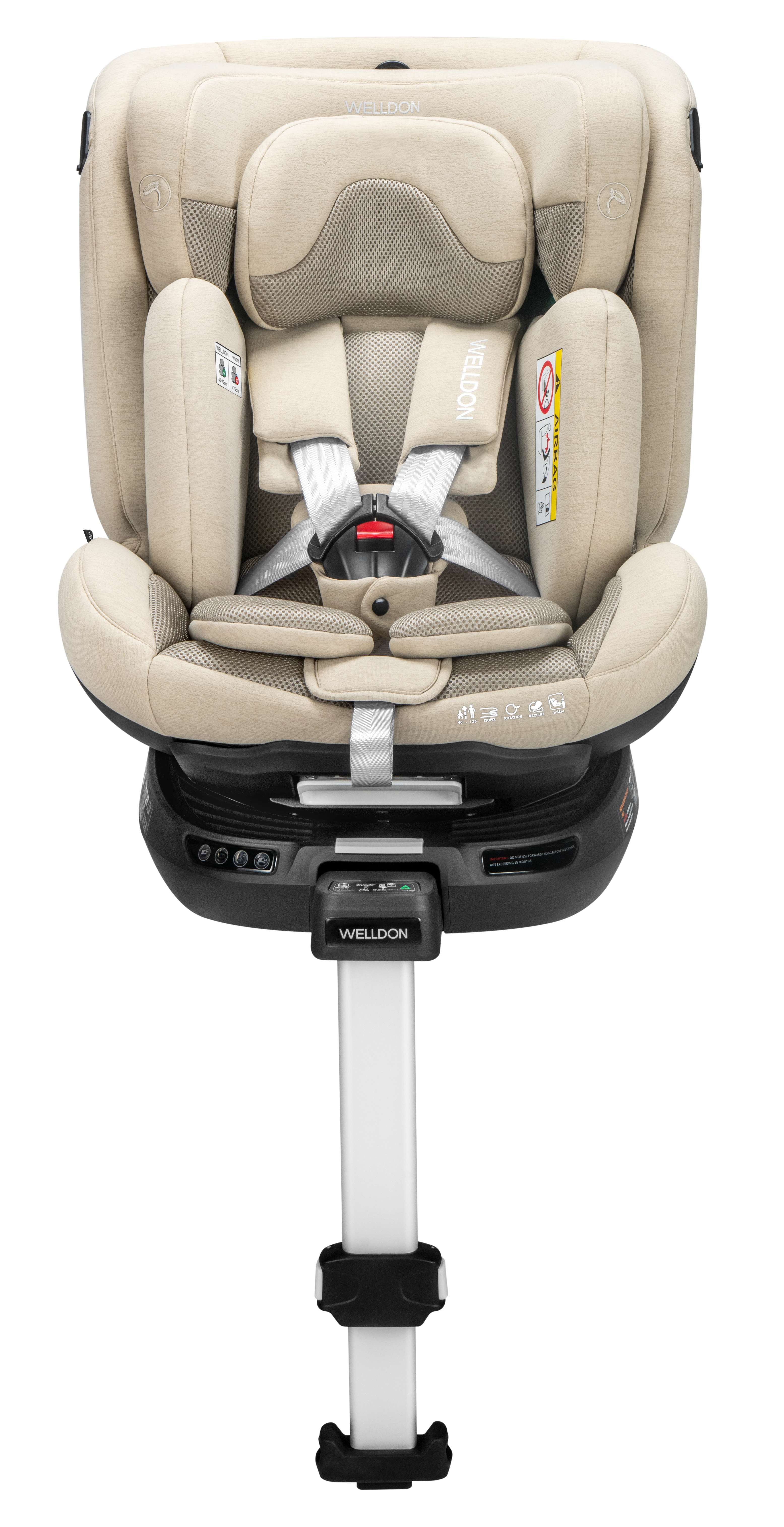 Ghế ngồi an toàn trên ô tô cho trẻ em Welldon Smart Rotate 2 Pro+ 40-125cm  [NHẬP CODE 