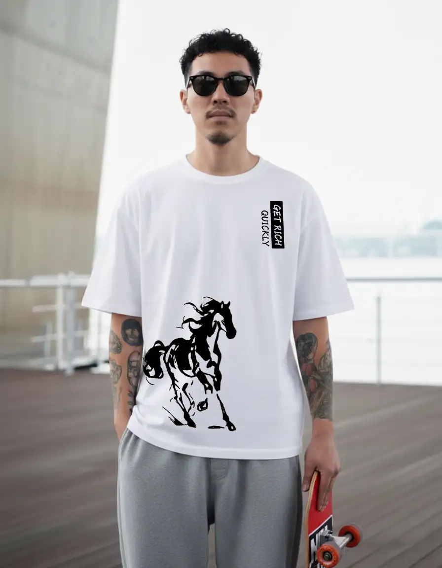 Áo thun nam Urban horse art TeePrint 3066_thumbnail_6