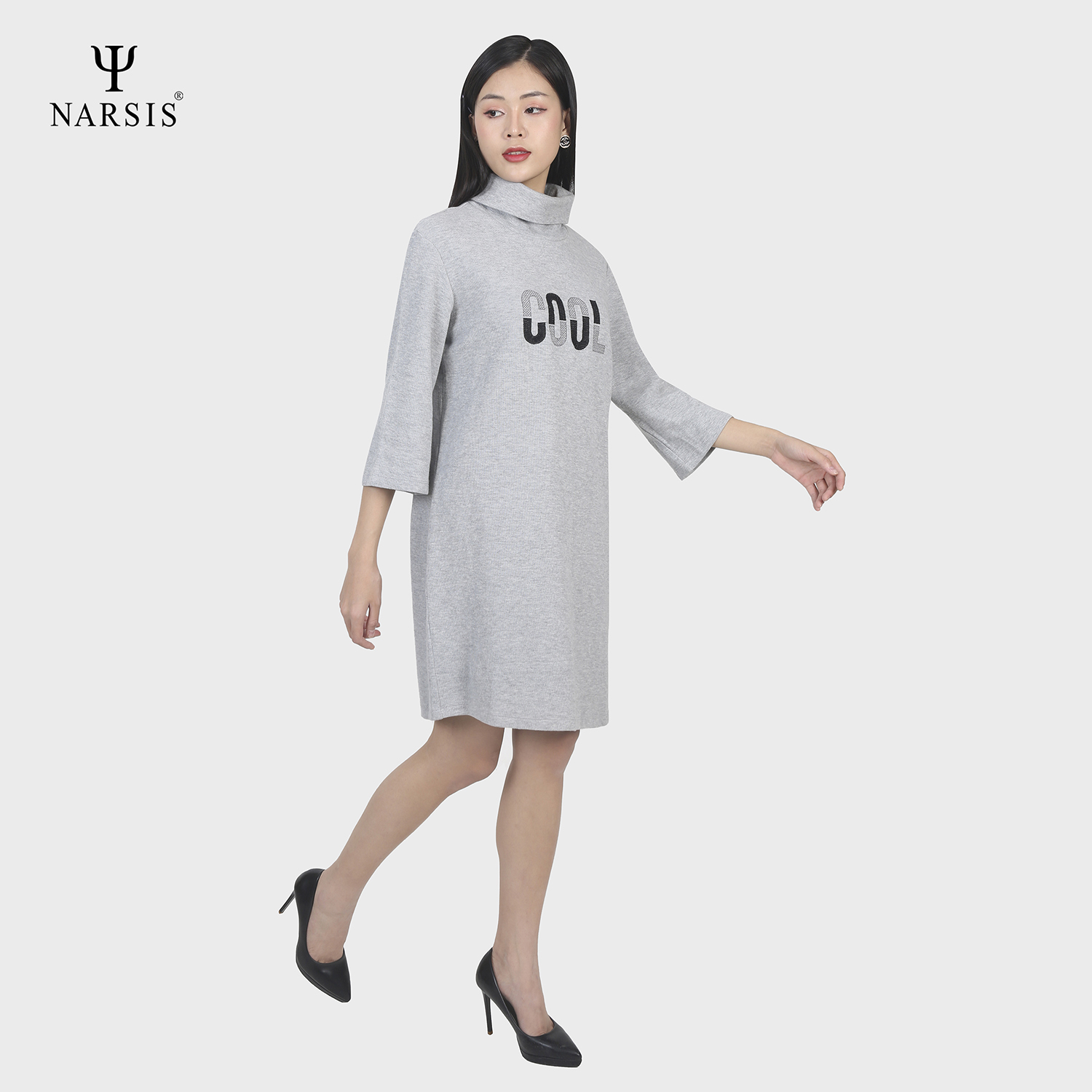 VÁY NỮ B8014 NARSIS VẢI LEN COTTON ẤM ÁP, THOÁNG MÁT, GIỮ ẤM TỐT, MỀM MẠI, GIỮ ẤM TỐT, MỀM MẠI