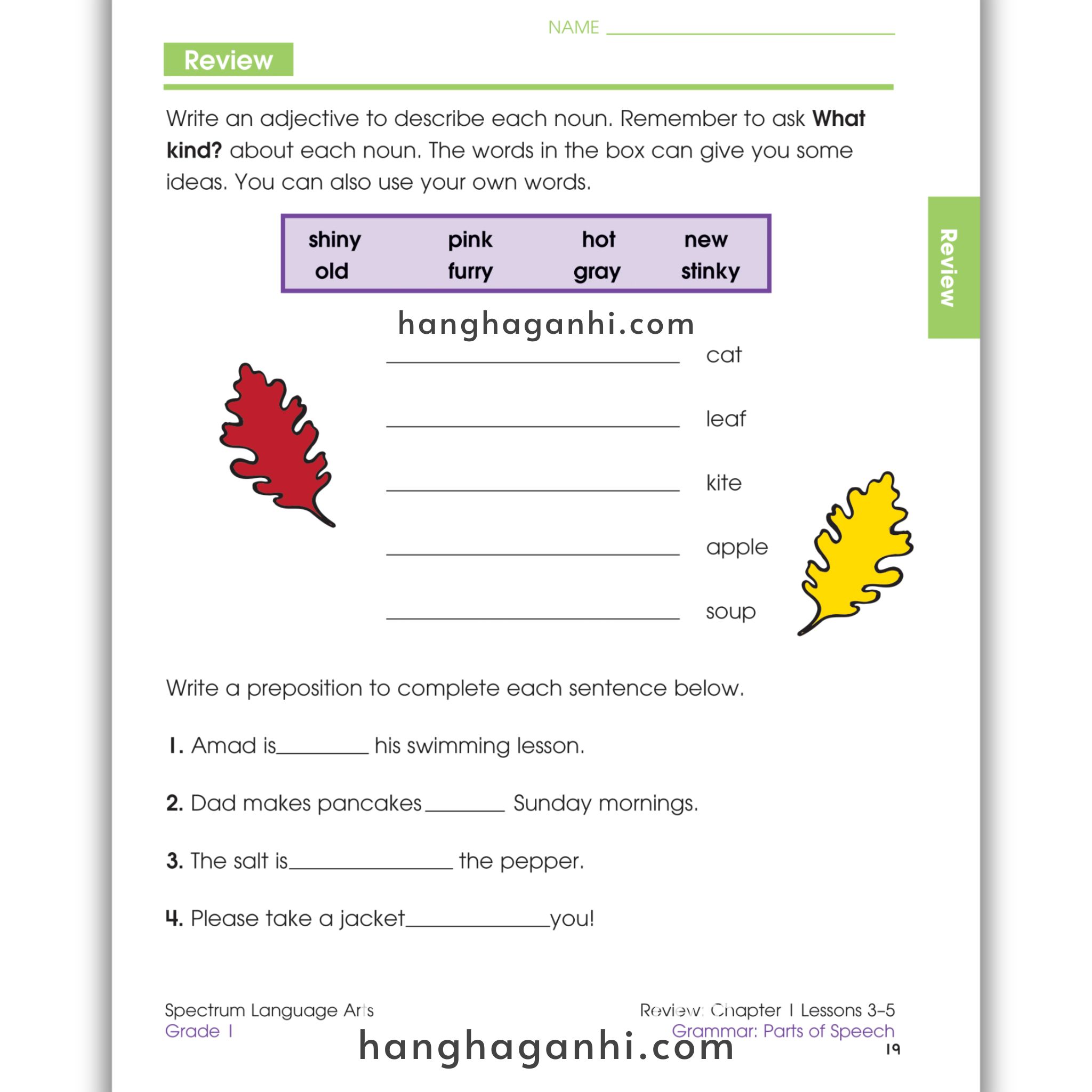 Sách Spectrum Language Arts Workbook Grade 1_thumbnail_8