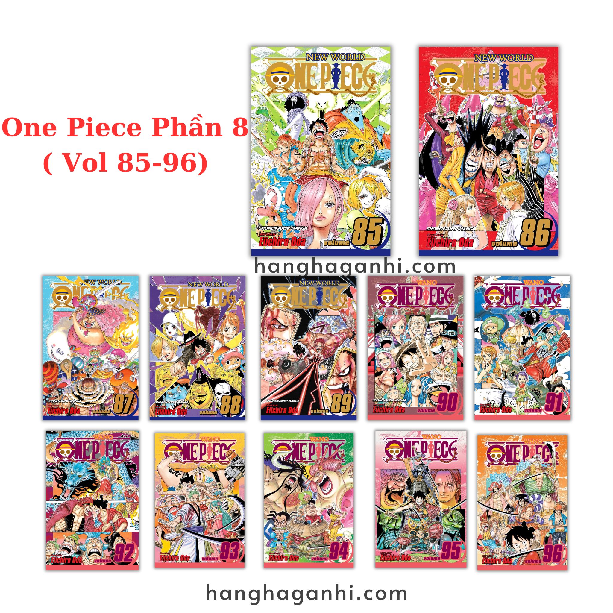 [TIẾNG ANH] - Truyện Tranh One Piece- Đảo Hải Tặc Phần 8 ( Vol 85-96)