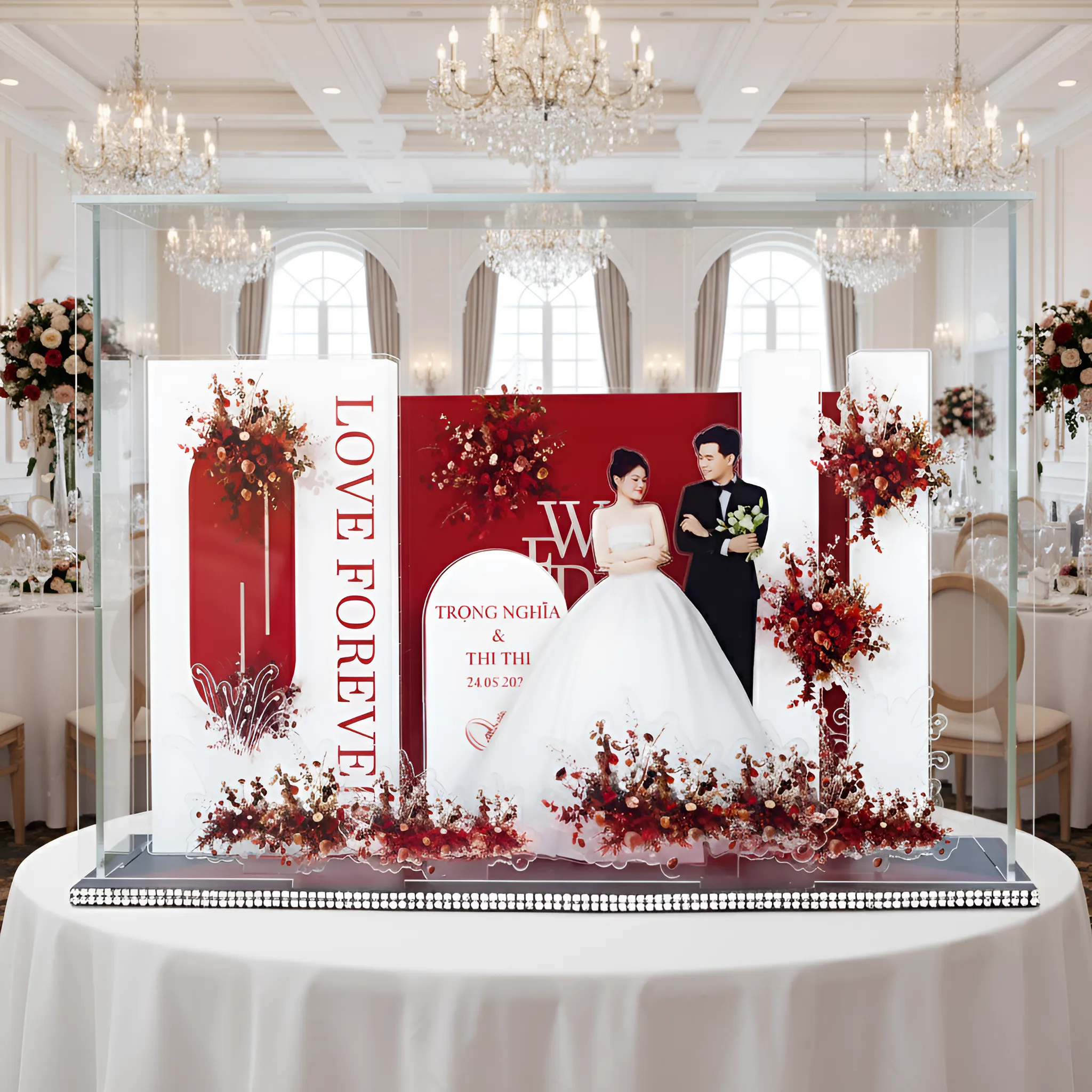 Standee Đám Cưới – Mô Hình Mica 3D Trang Trí, In Ảnh Theo Yêu Cầu, Quà Cưới Decor (Tặng Hộp+ Túi) - Size tính theo chiều ngang_thumbnail_17