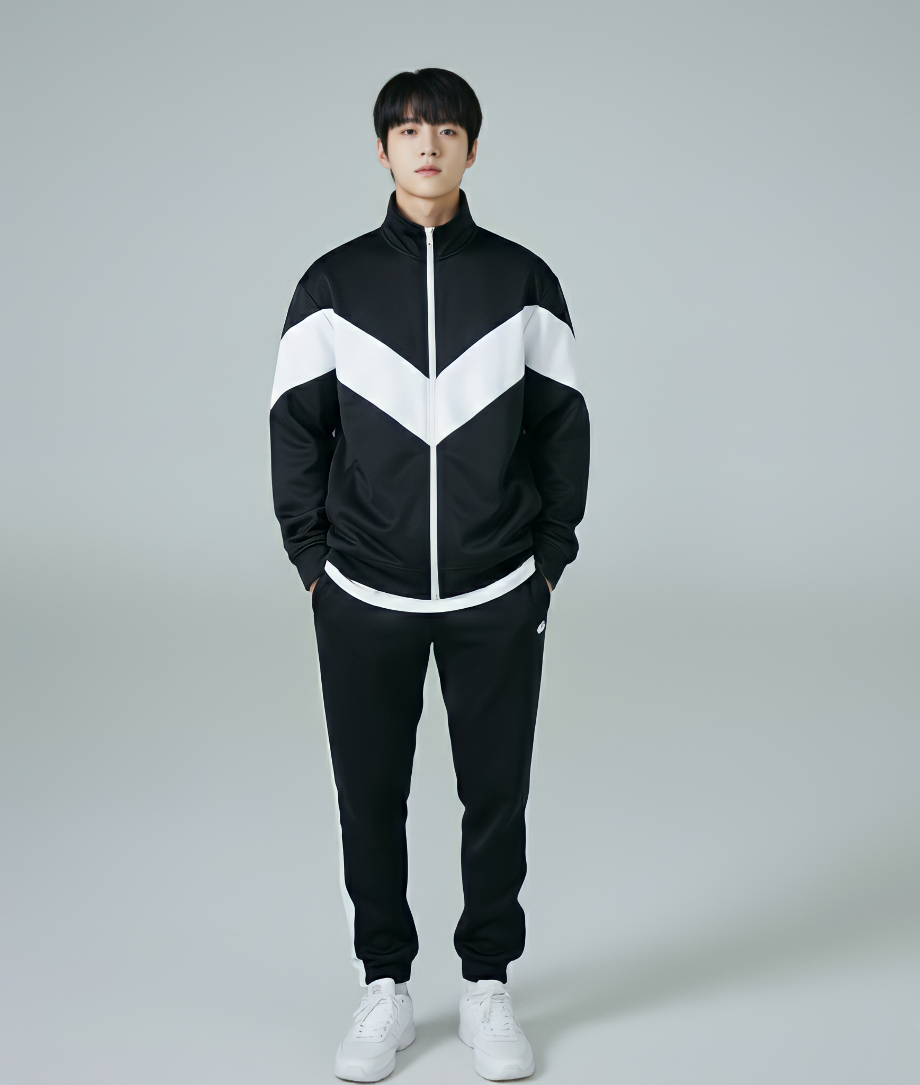 Quần nỉ bé trai màu đen phối dọc trắng_thumbnail_5