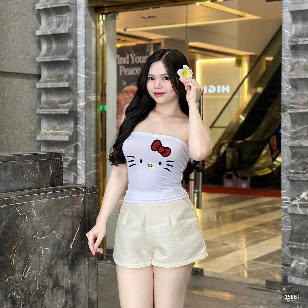 Áo quây tôn dáng sexy dễ thương kitty in mix Beezy 3586_thumbnail_3