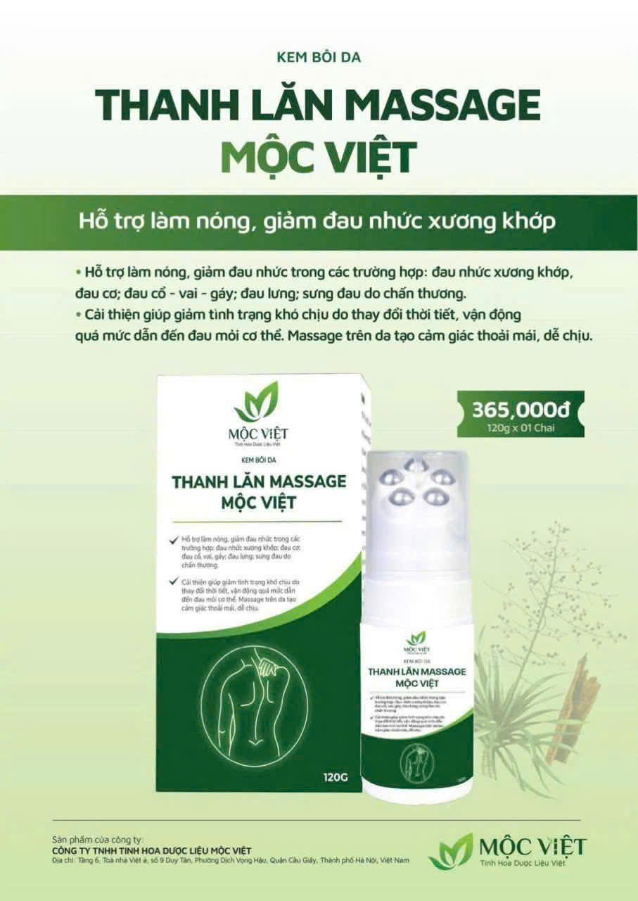 Thanh Lăn Massage Mộc Việt