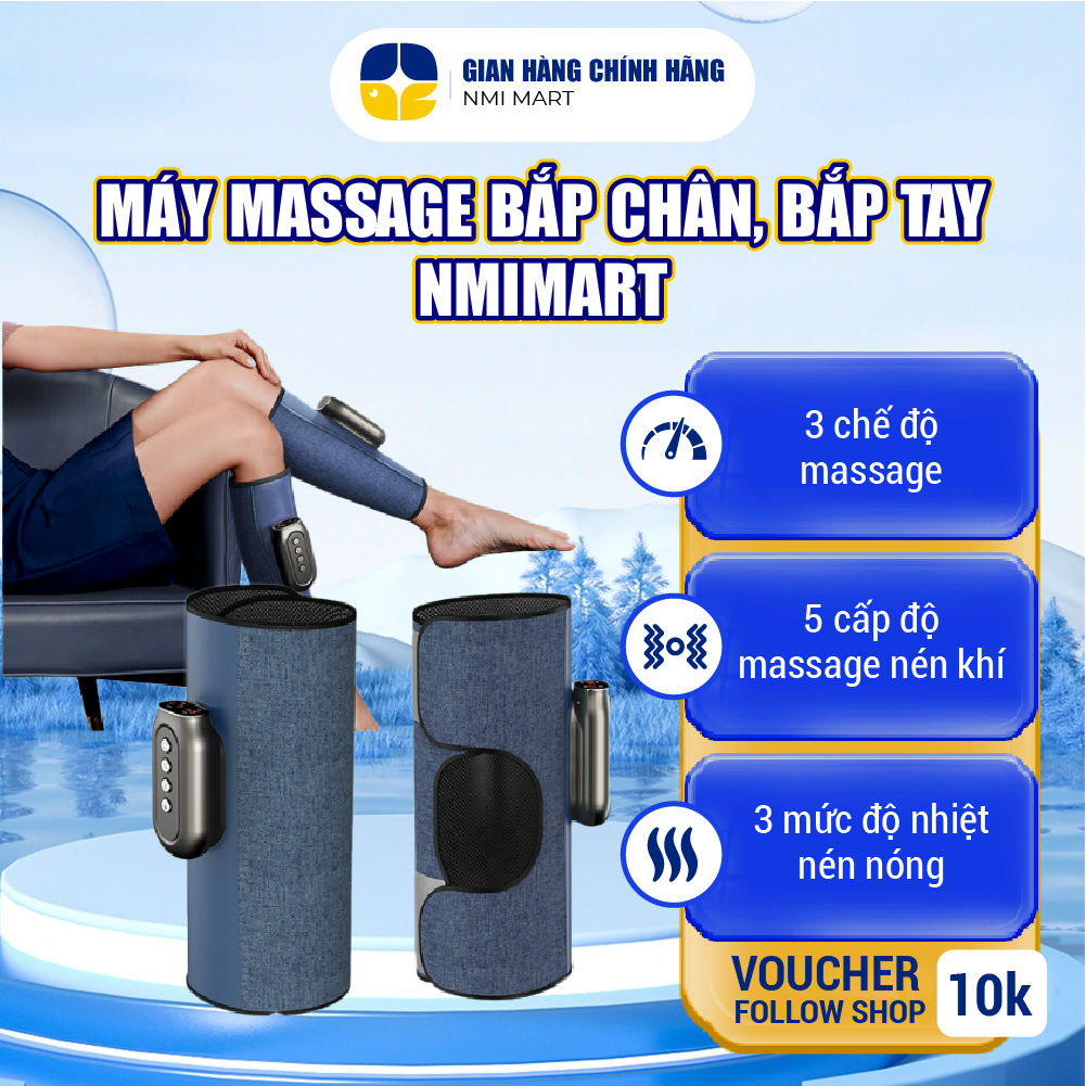 Máy Massage Bắp Chân Bắp Tay DELAX – Massage Khí Nén, Chườm Nóng, Giảm Tê Nhức Hiệu Quả - MBC03