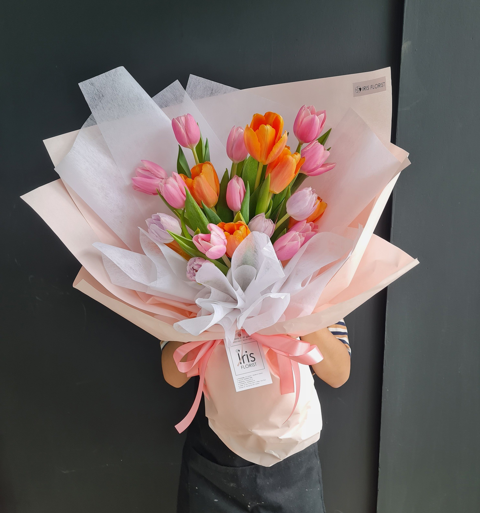 Bó Tulip mix 3 màu - Set 20 bông