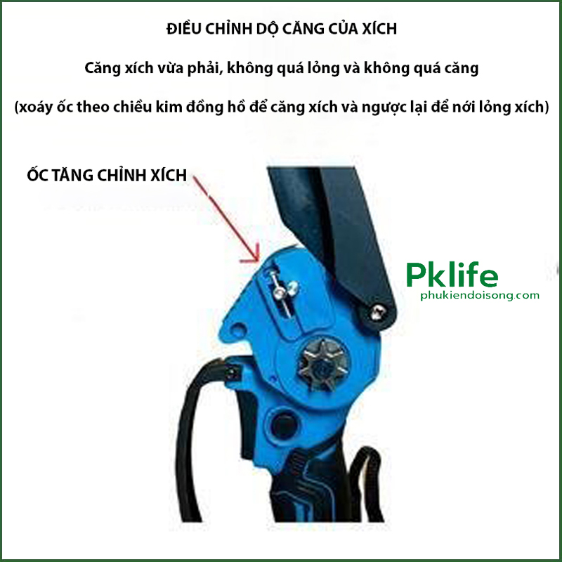 Cấu tạo và thiết kế nổi bật của máy cưa xích pin makita MC-1T201