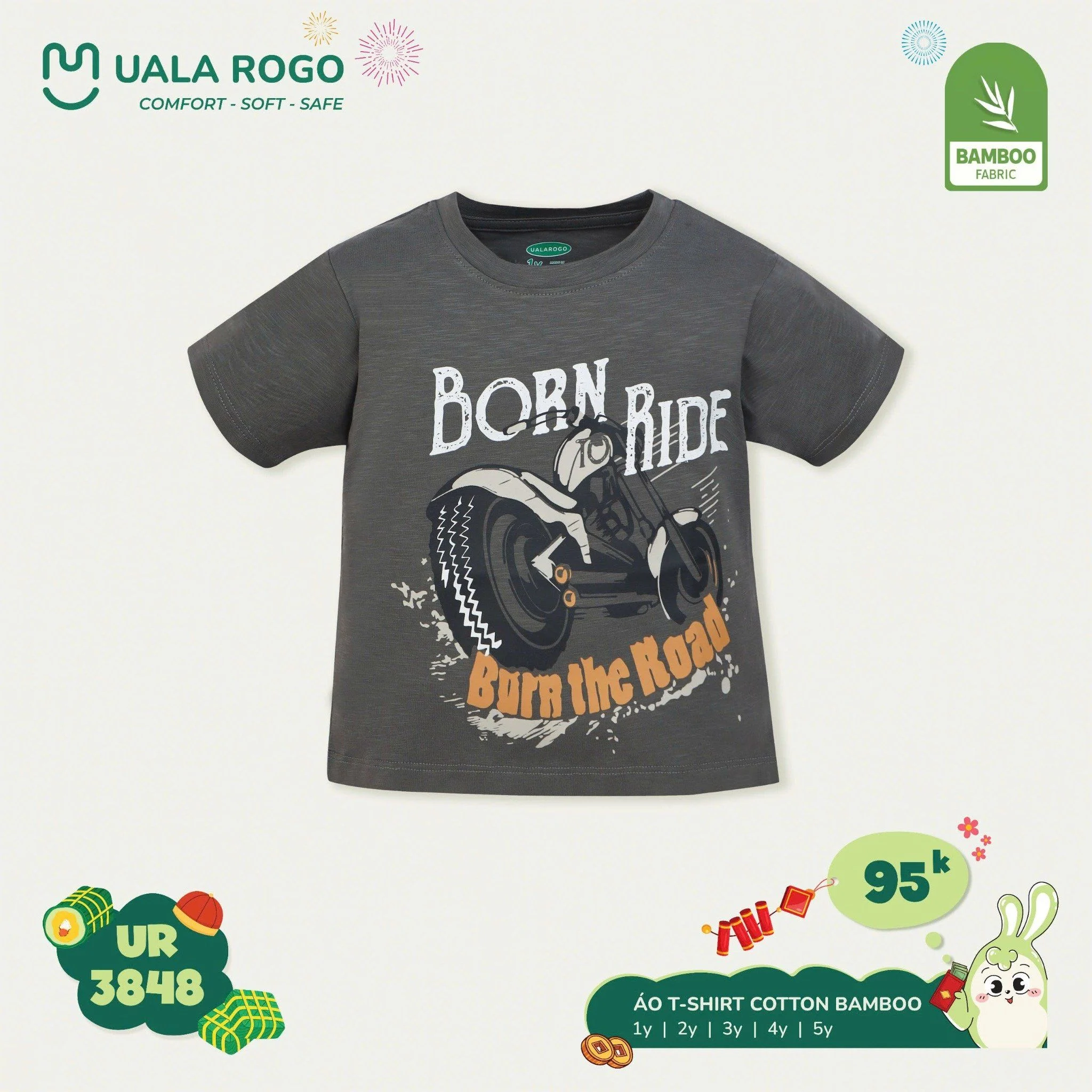 UALAROGO Áo T-Shirt Cotton Bamboo  -95k ( 1y)				