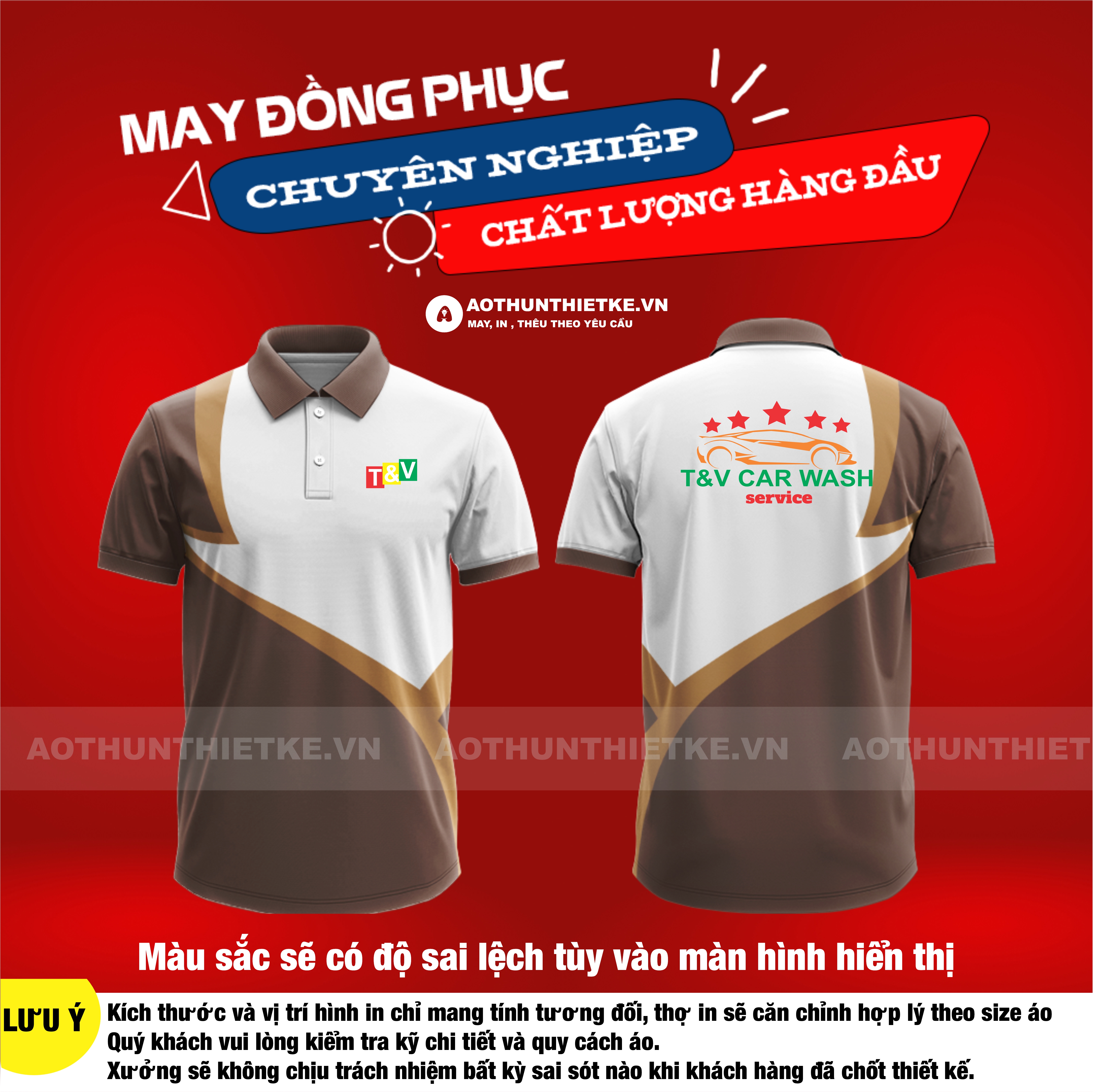 Áo Thun Đồng Phục Công Ty T&V Car Wash