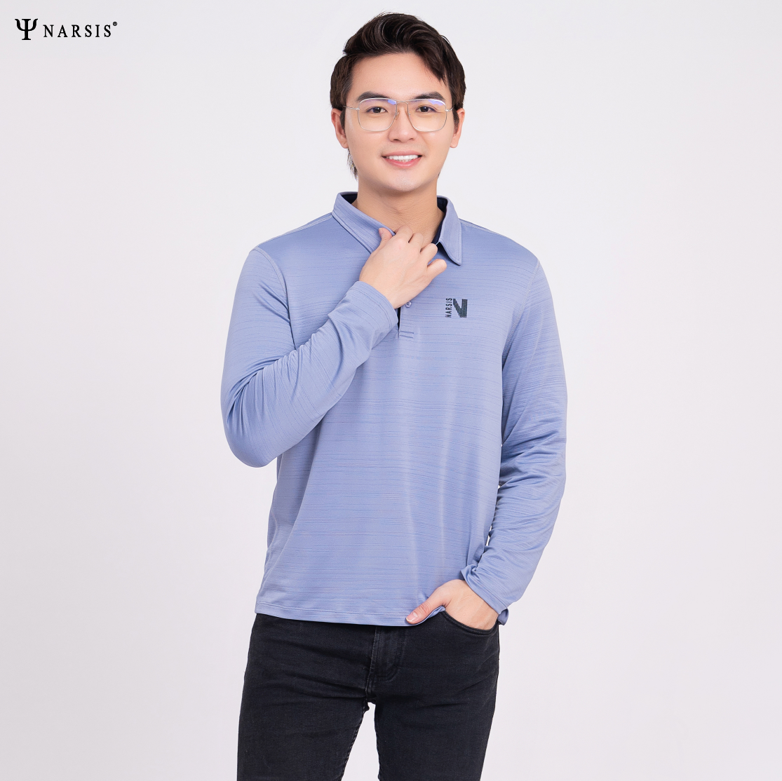 ÁO POLO CÓ CỔ NAM D0030 NARSIS CHẤT LIỆU THOÁNG MÁT, DỄ CHỊU, THOẢI MÁI CẢ NGÀY, DỄ VẬN ĐỘNG