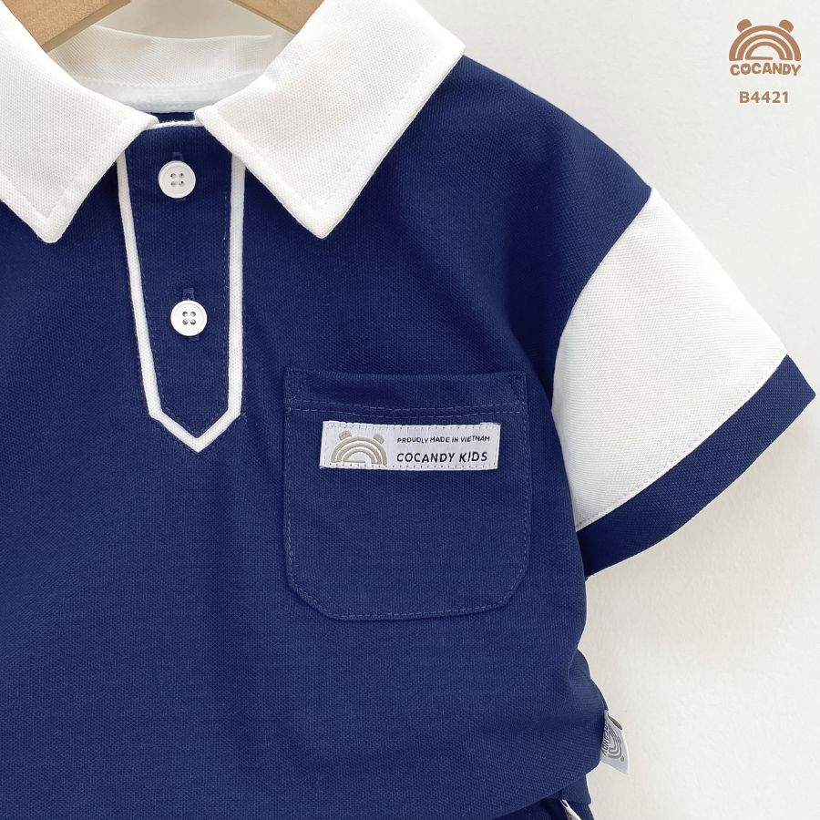 Bộ cộc XANH THAN polo phối tay trắng_thumbnail_3