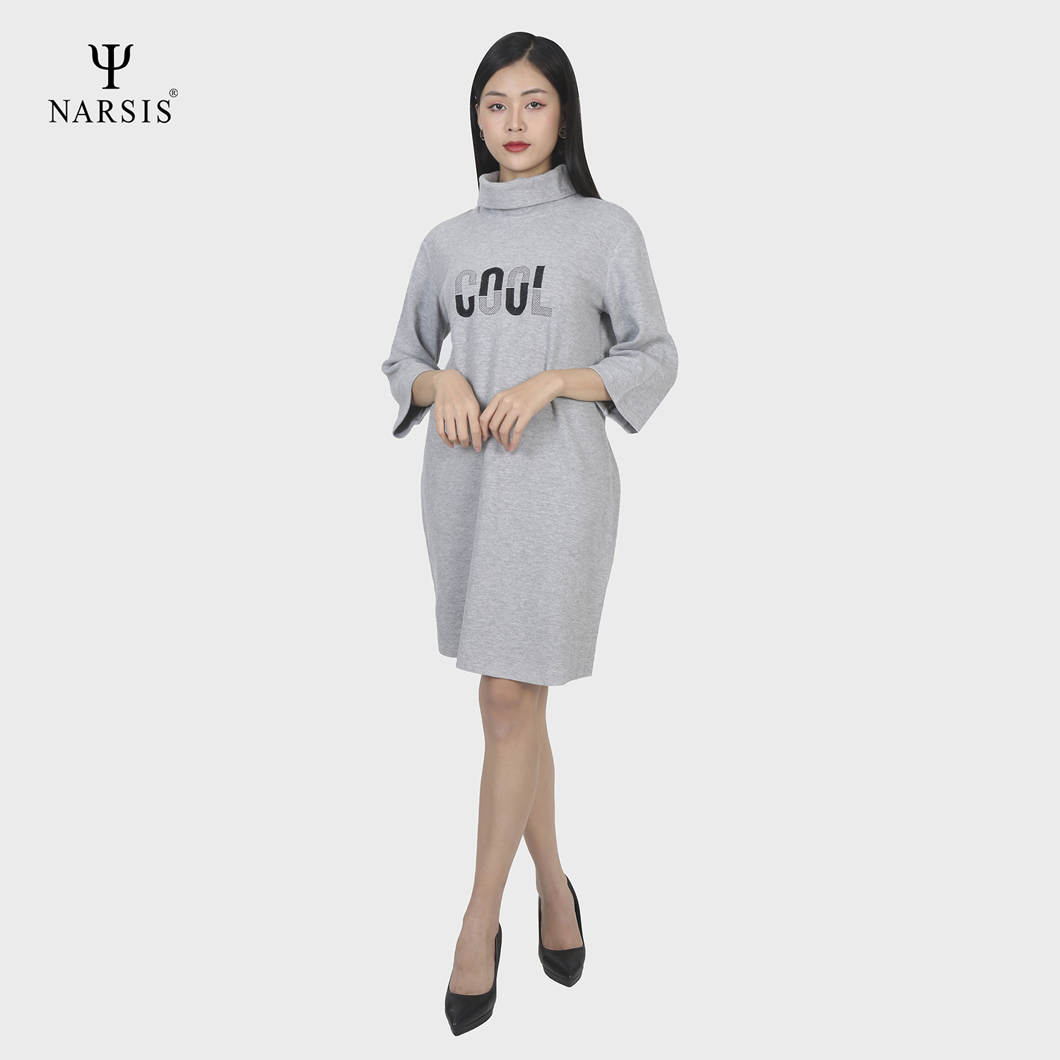 VÁY NỮ B8014 NARSIS VẢI LEN COTTON ẤM ÁP, THOÁNG MÁT, GIỮ ẤM TỐT, MỀM MẠI, GIỮ ẤM TỐT, MỀM MẠI