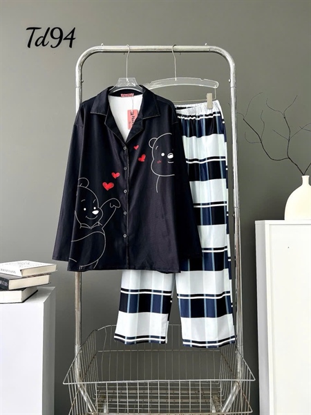 [Thun07]Đồ Bộ Vải Thun Bigsize – Mặc Lạnh, Nhẹ Tênh, Họa Tiết Cute Cho Nàng 65–85kg_thumbnail_2