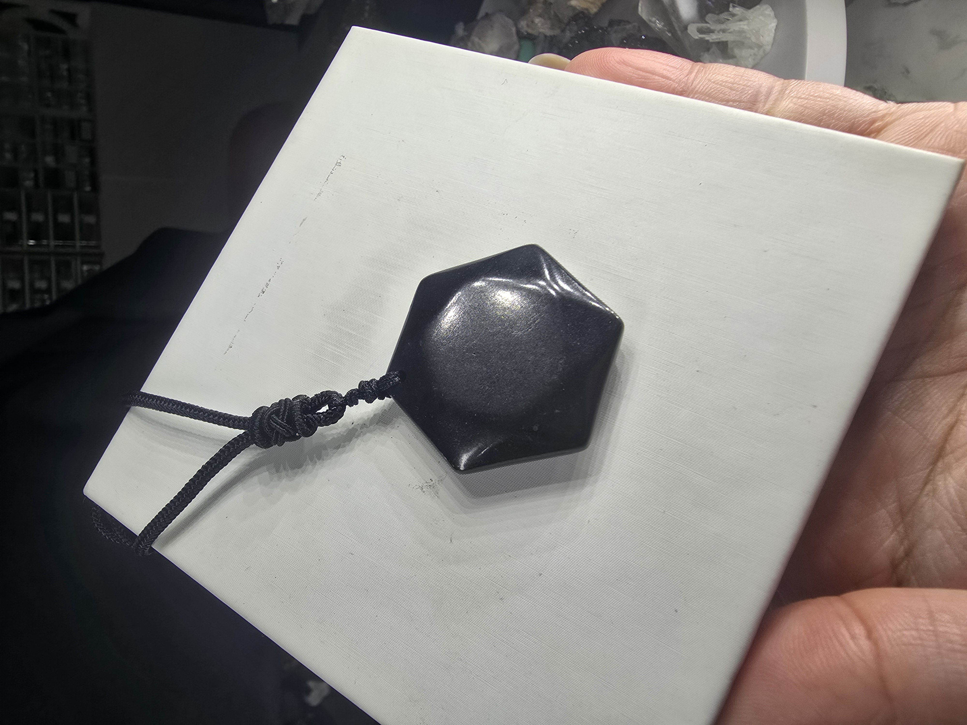 Vòng cổ Shungite hình ngôi sao 5 cánh Merkaba