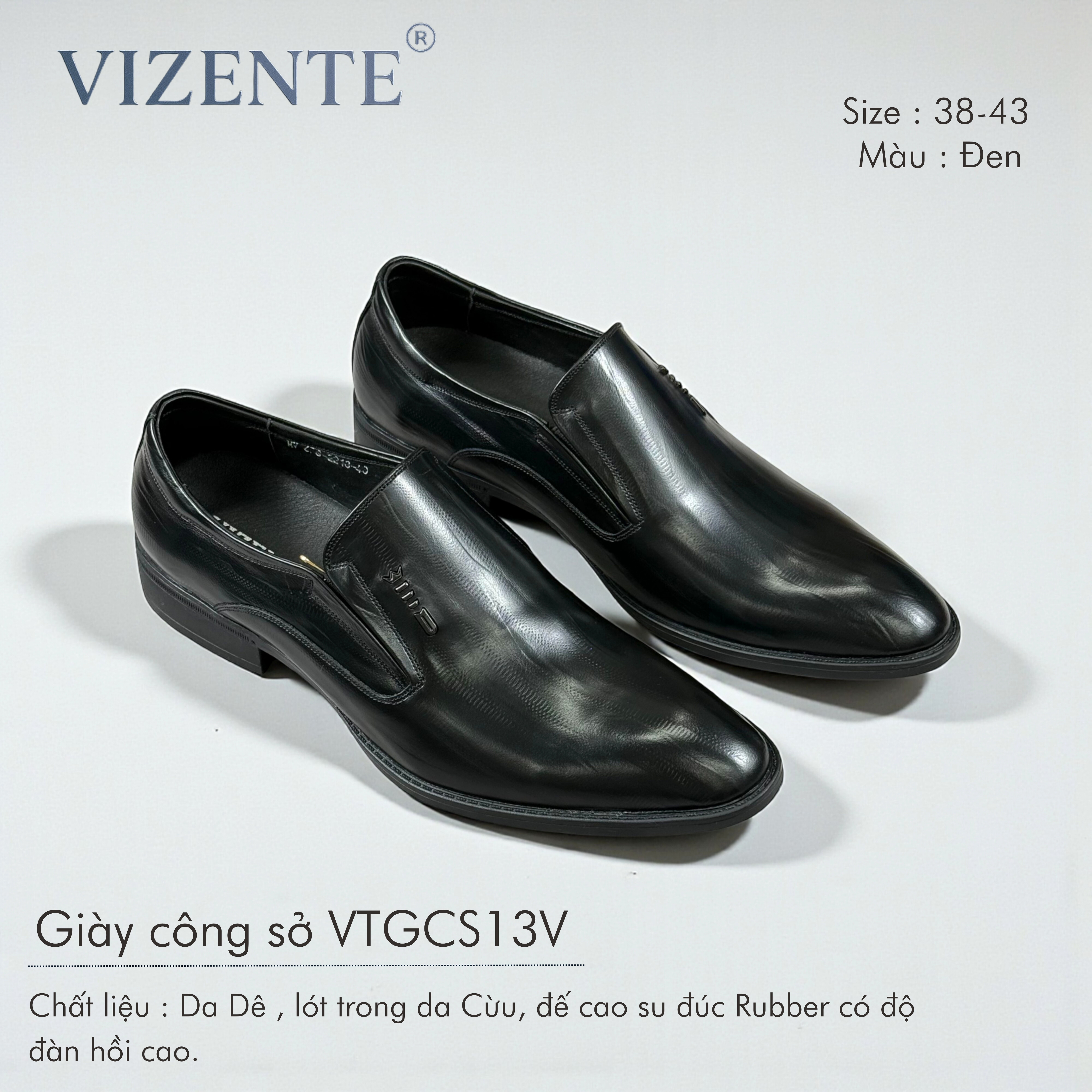 Giày công sở nam cao cấp VTGCS13V