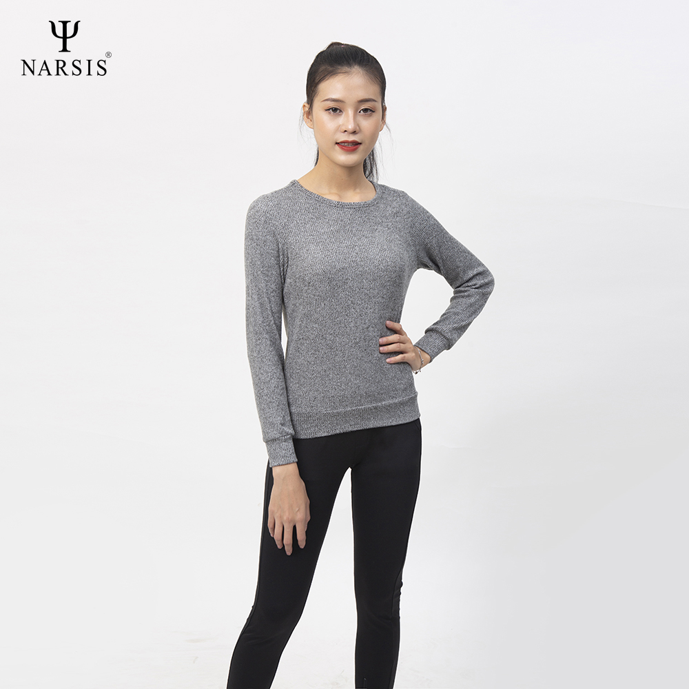 ÁO THU ĐÔNG NỮ L0073 NARSIS VẢI LEN COTTON ẤM ÁP, THOÁNG MÁT, GIỮ ẤM TỐT, MỀM MẠI_thumbnail_0