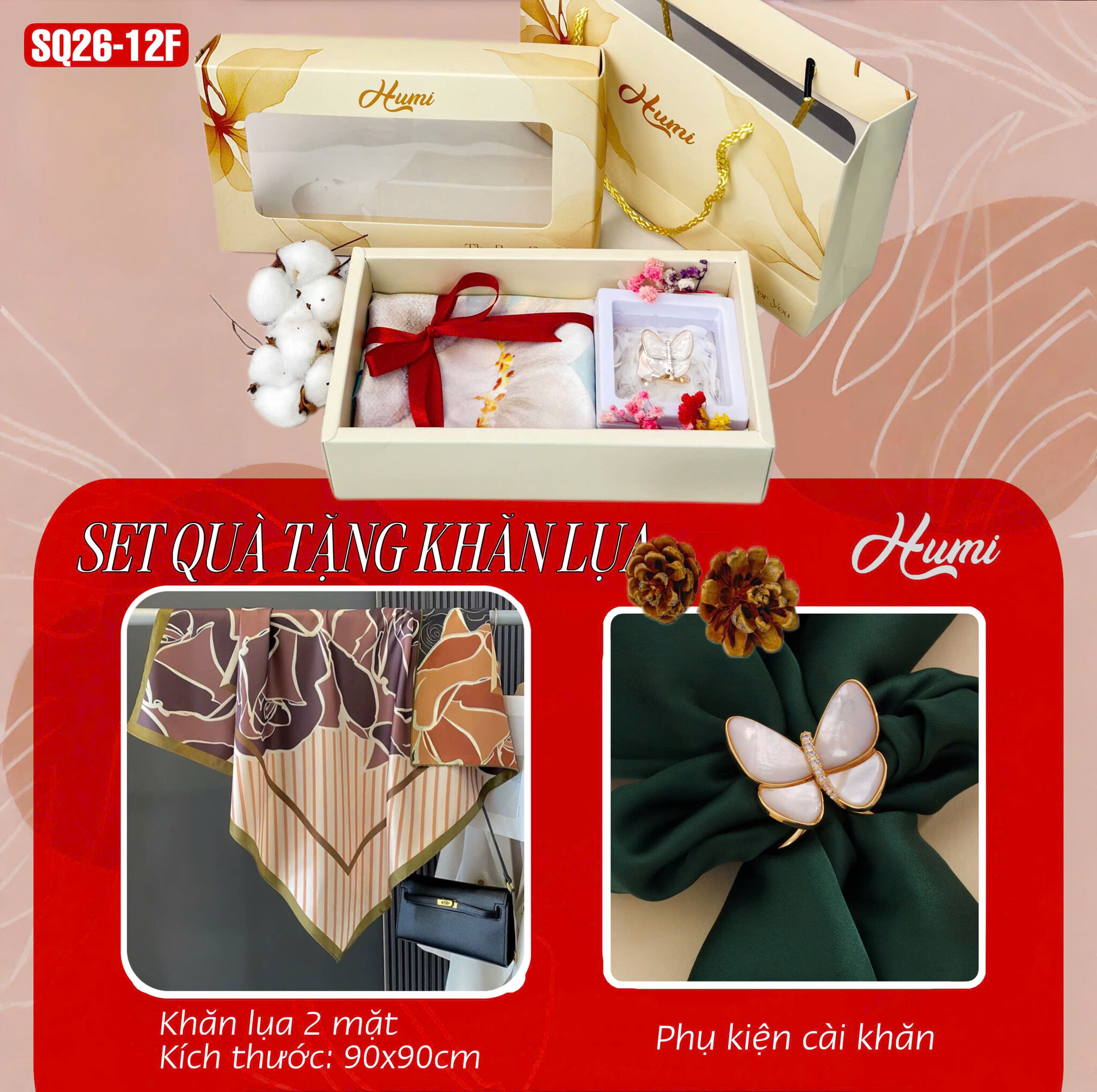 SET QUÀ KHĂN 90 (SQ26-12F)