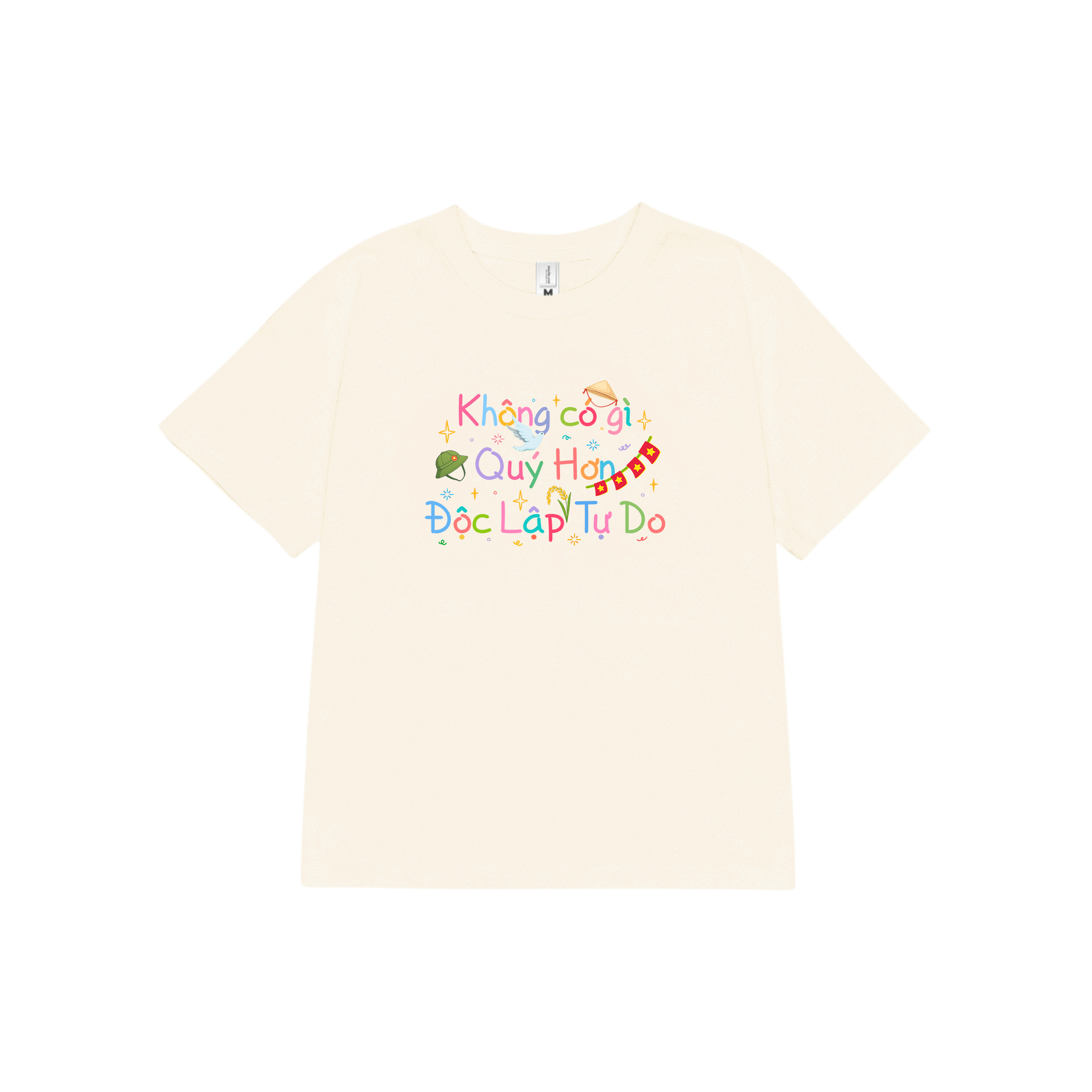 Áo baby tee Độc Lập Tự Do ABD2446 Miucho vải cotton thoáng mát mềm mại cổ tròn in mix_thumbnail_8