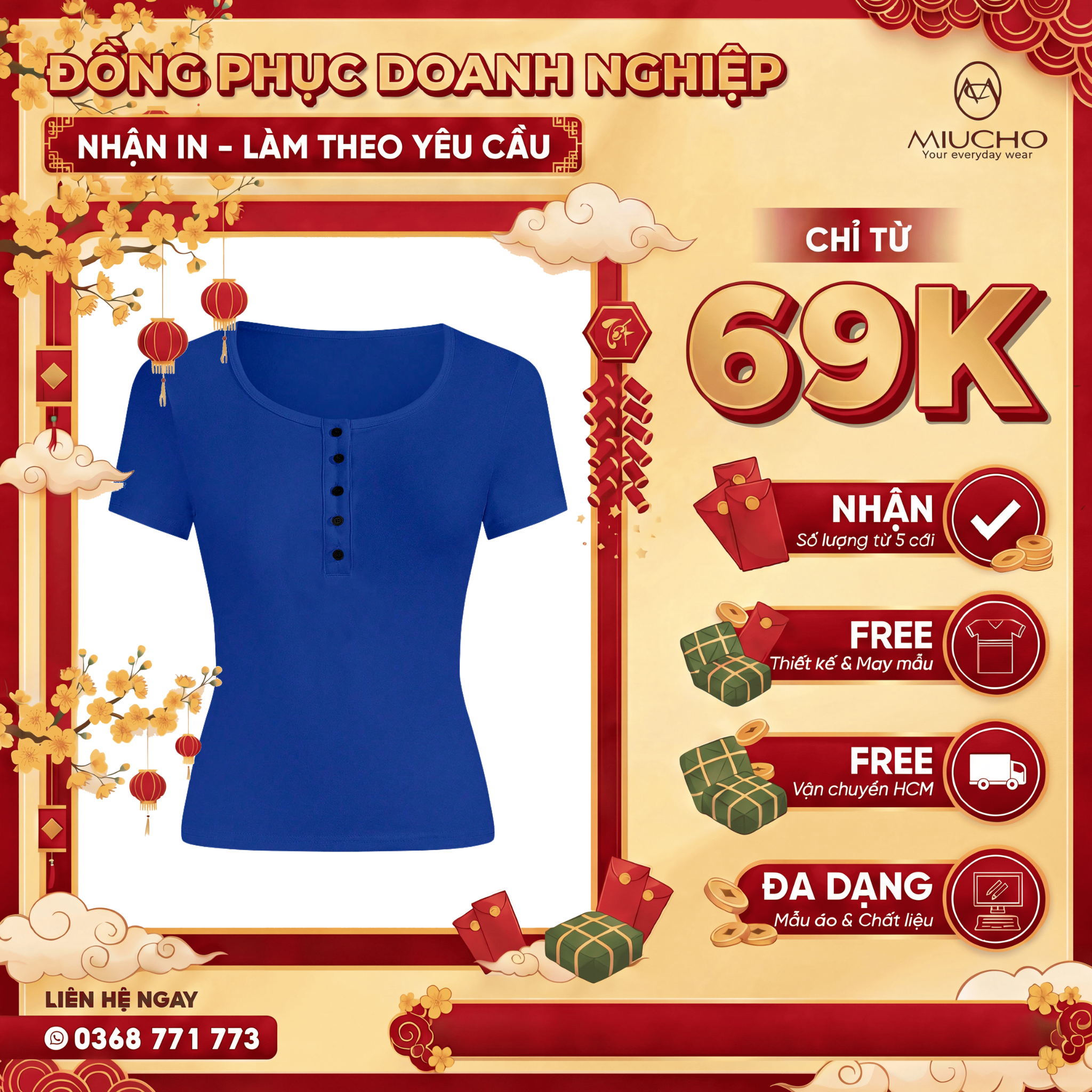 Áo thun trơn form ôm body cổ nút Beezy vải visco 4 chiều cao cấp thoáng mát