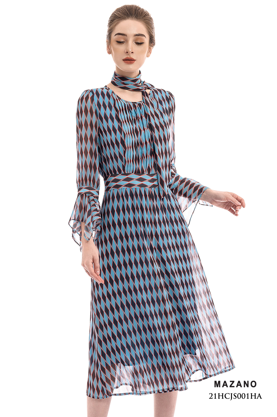 Bộ Áo liền Quần Jumpsuit vải voan in họa tiết cách điệu_thumbnail_4