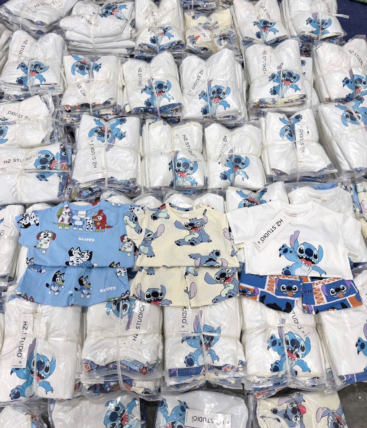 E07 SET 3 BỘ CỘC NHÂN VẬT STITCH VÀ CHÓ- A100.166