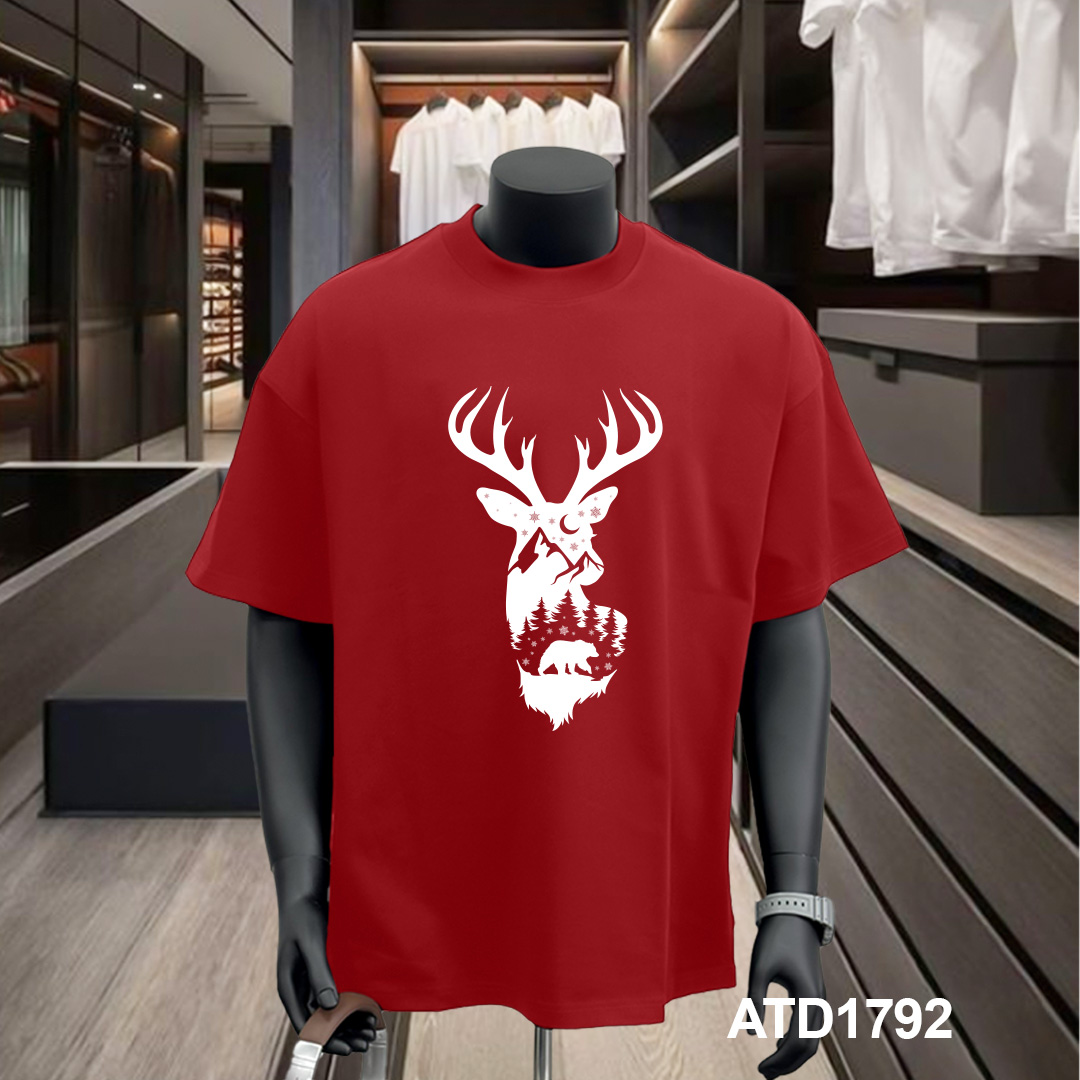 Áo phông nam giáng sinh noel form rộng cổ tròn vải cotton thoáng mát 1792 Miucho Iconic in artwork_thumbnail_8