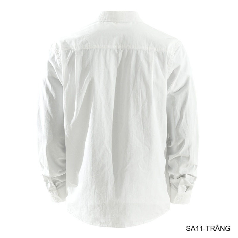 SA11 - Áo sơ mi nam dài tay họa tiết chữ phong cách Nhật Bản, chất cotton mềm mại, dáng rộng thoải mái_thumbnail_5