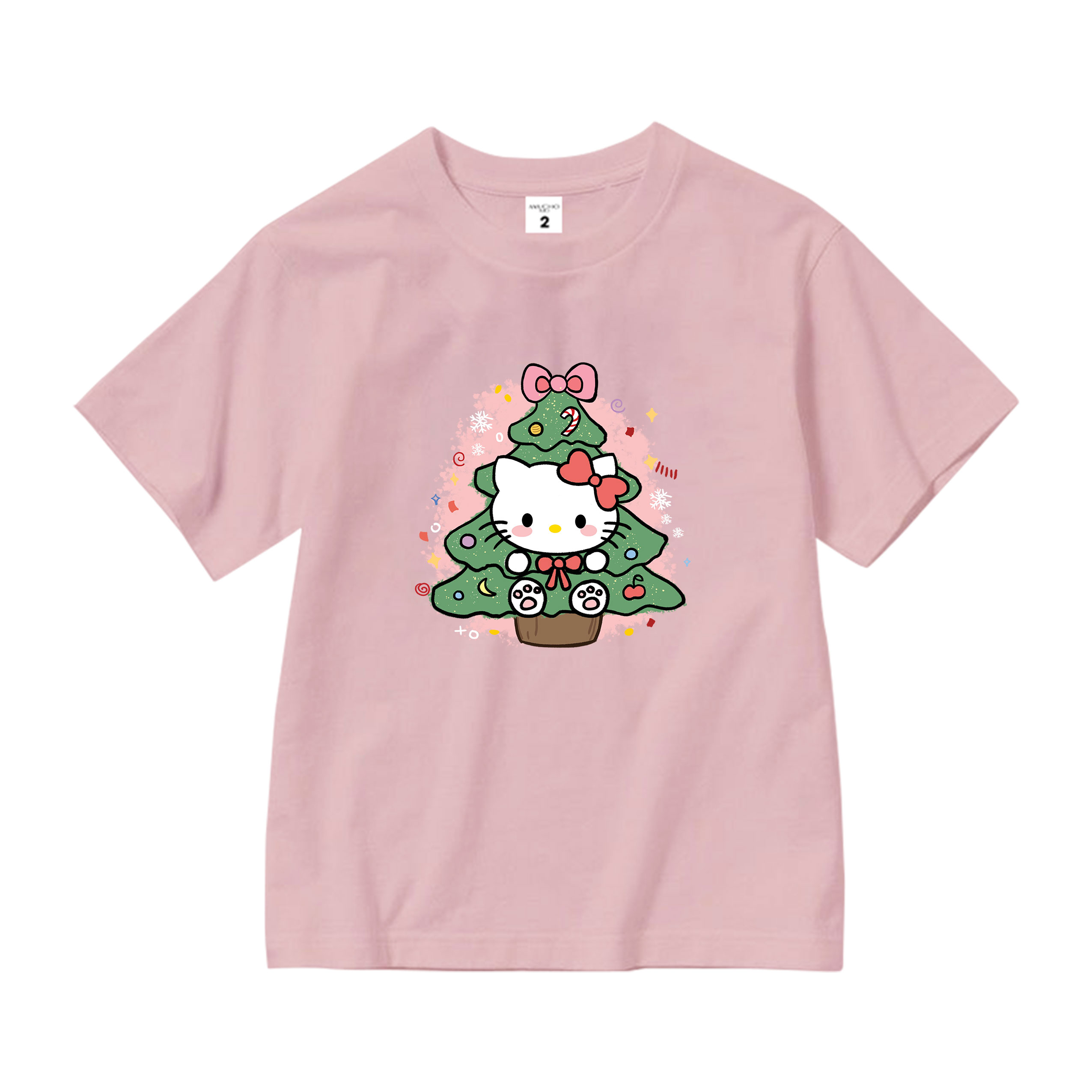 Áo thun bé gái giáng sinh noel from rộng chất vải cotton thoáng mát AED1709 Miucho Kid in artwork_thumbnail_8