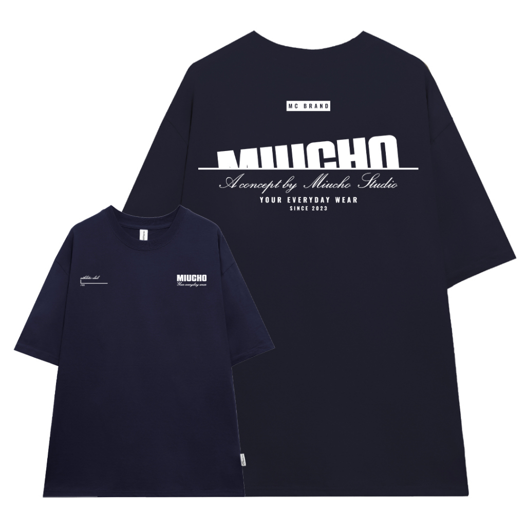 Áo thun nam form rộng ATD270 Miucho Man cotton cổ tròn in typography_thumbnail_12