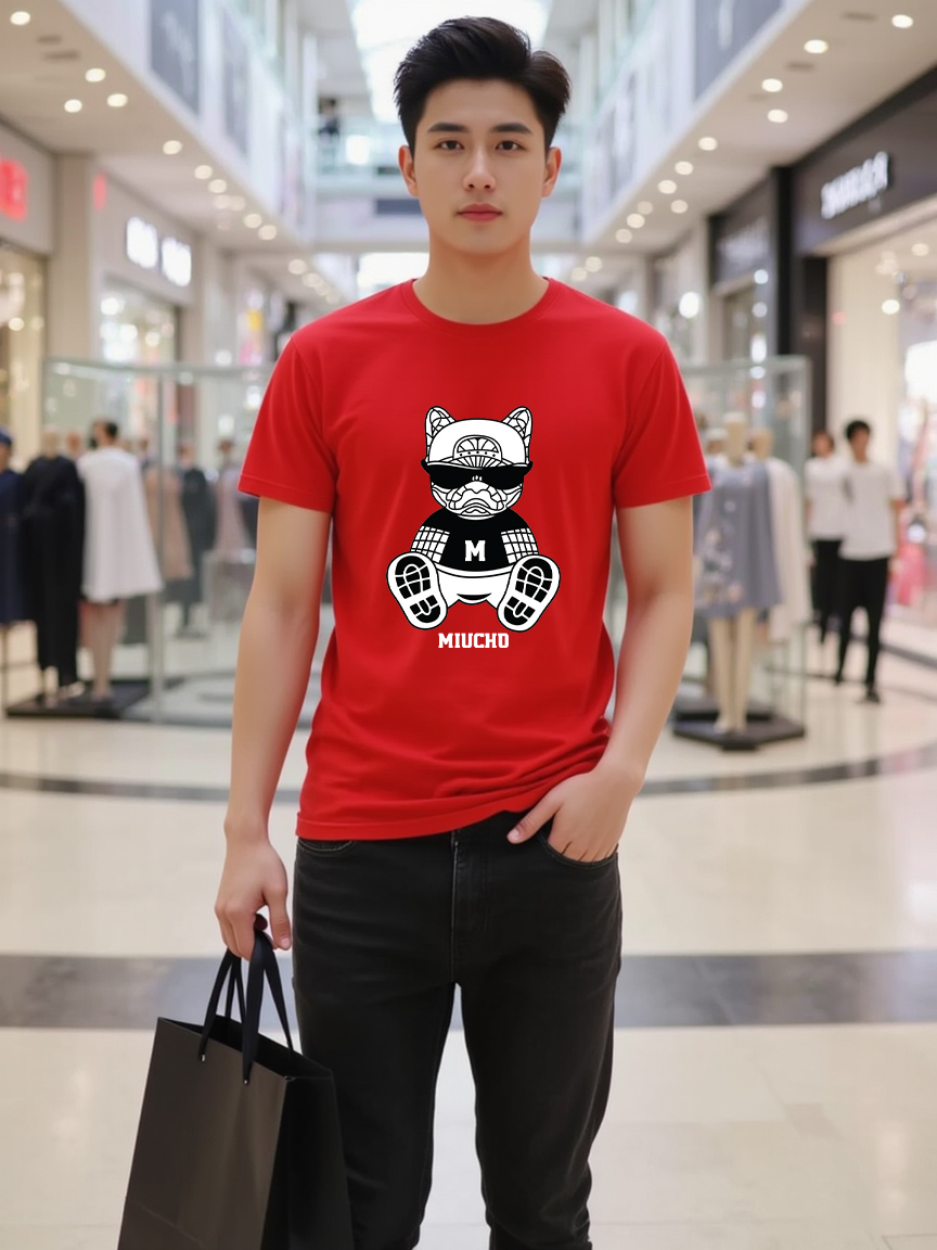 Áo phông nam form rộng 1923 Miucho Iconic vải cotton 4c thoáng mát cổ tròn in artwork_thumbnail_2