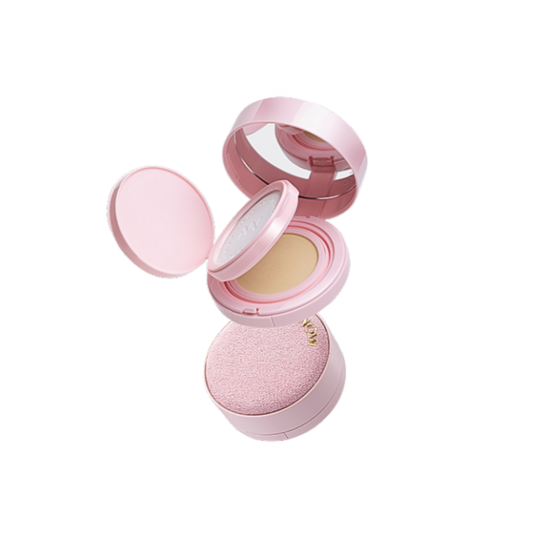 [MENOW] Cushion kèm phấn phủ 2 in 1 Menow Light Makeup Pink Series 17g