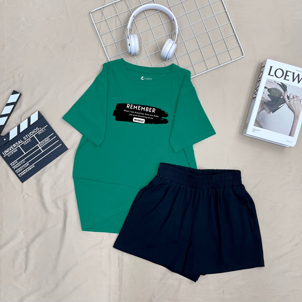 Đồ bộ nữ LOZA 'Remember' form rộng - Set đồ nữ mùa hè chất liệu thun cotton 4 chiều - BP15_thumbnail_10