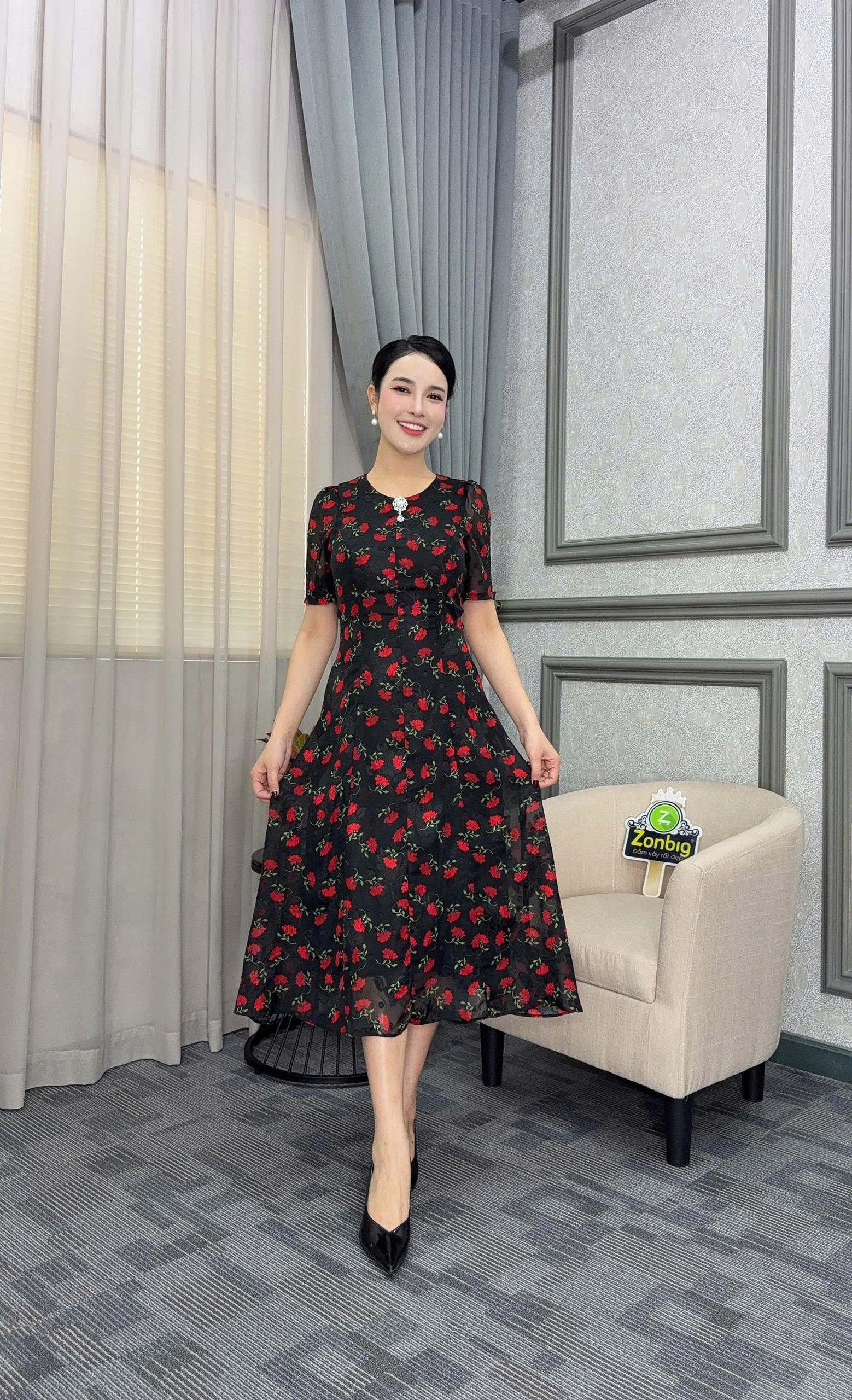 Đầm suông - Y1991 - Thương hiệu Zonbig_thumbnail_4